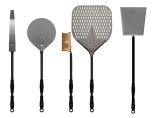 Alfa 48 5-Piece Wooden Large Pizza Peel Set - Premium Pizza Making Tools for Home & Restaurant Use