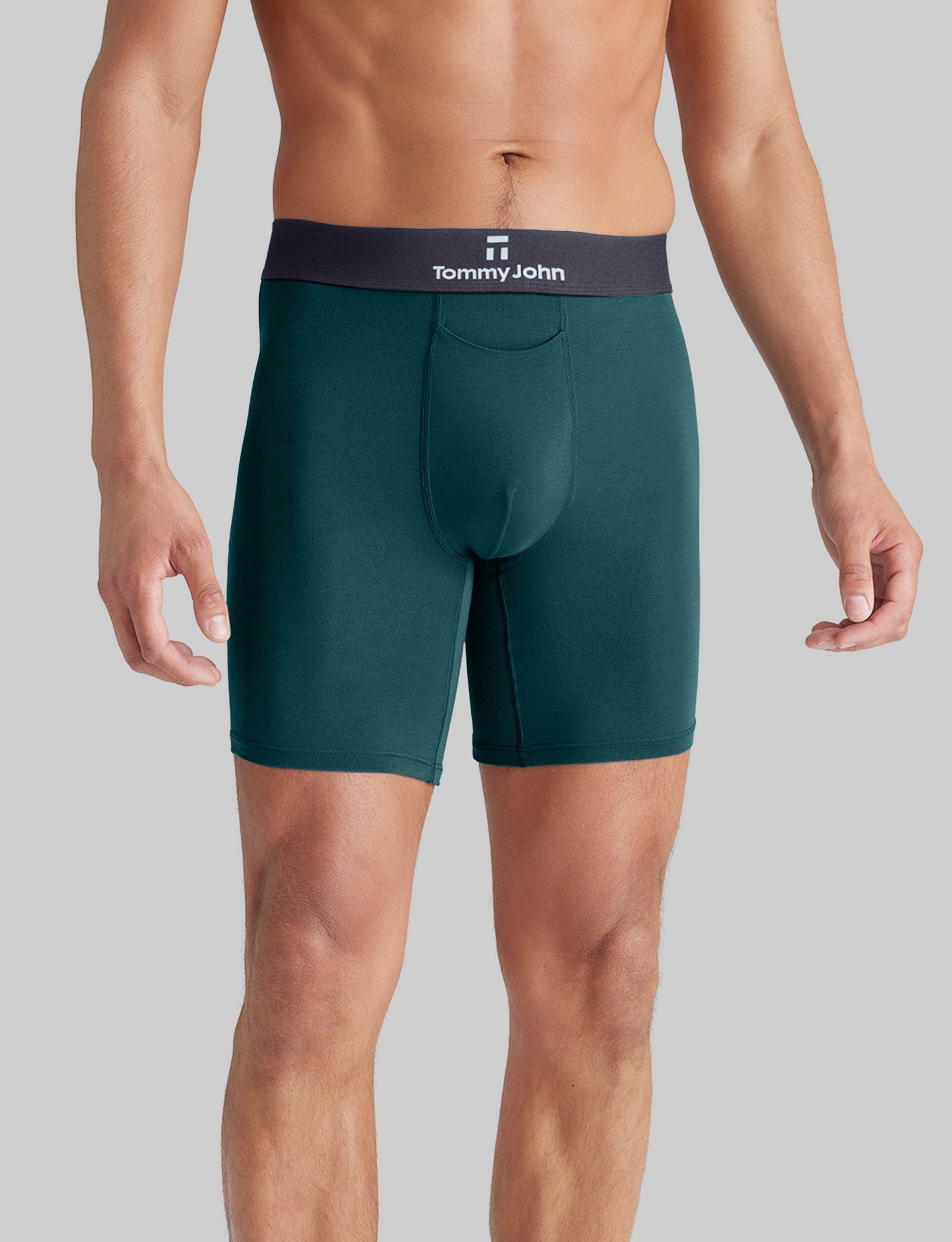 Second Skin Mid-Length Boxer Briefs - 6 Pack - Ultra Soft & Breathable Men's Underwear for All-Day Comfort - Perfect for Workout, Running & Daily Wear