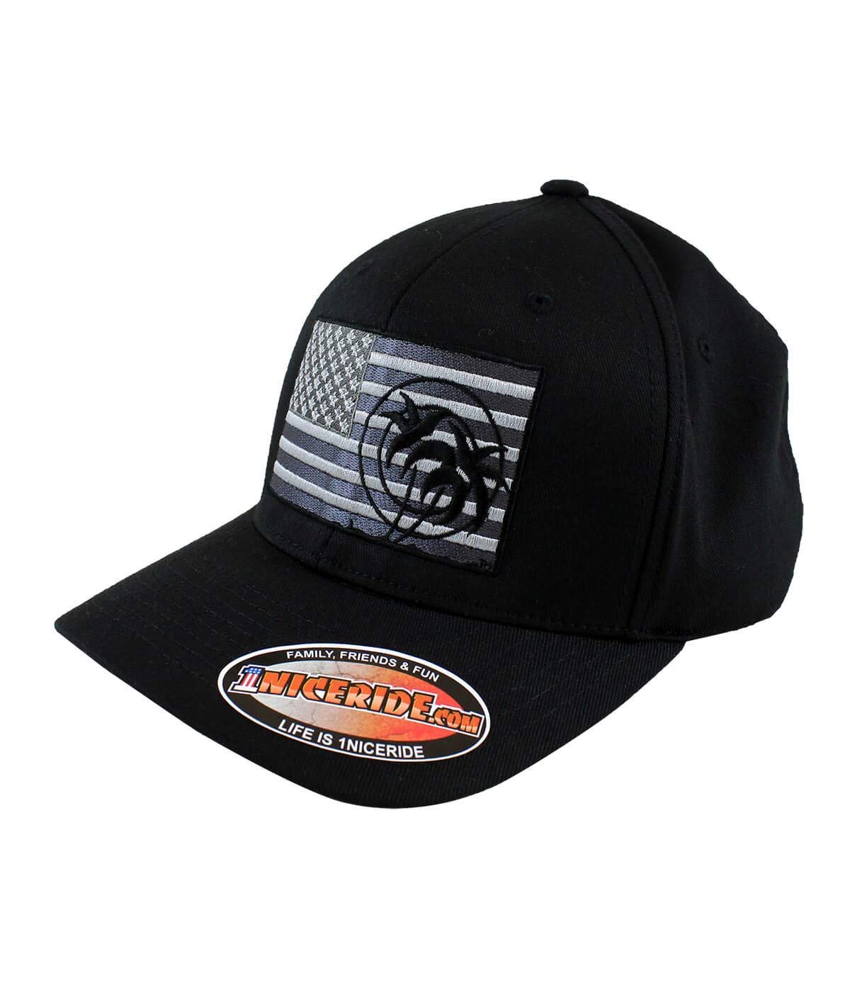 Premium Strong Black Flexfit 6277 Classic Hat - Comfortable & Durable for Outdoor, Sports, and Casual Wear