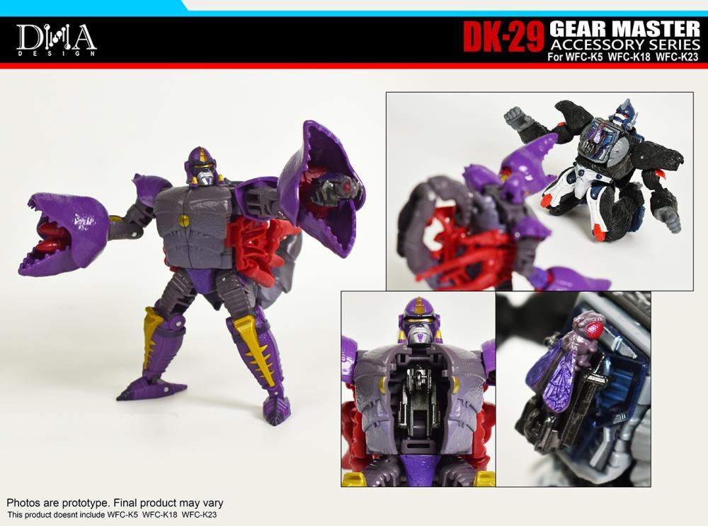 DNA Design DK 29 Gear Master Upgrade Kit - Compatible with WFC K5, WFC K18 & WFC K23 Transformers Figures | Perfect for Collectors & Customization Projects