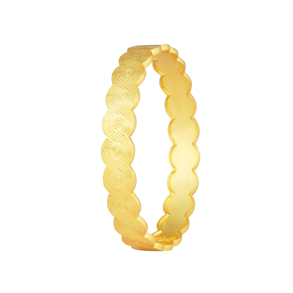 Survivor Gold Plated Bangle Bracelet for Women - Elegant 18K Gold Finish Jewelry - Perfect for Gifts, Parties & Everyday Wear
