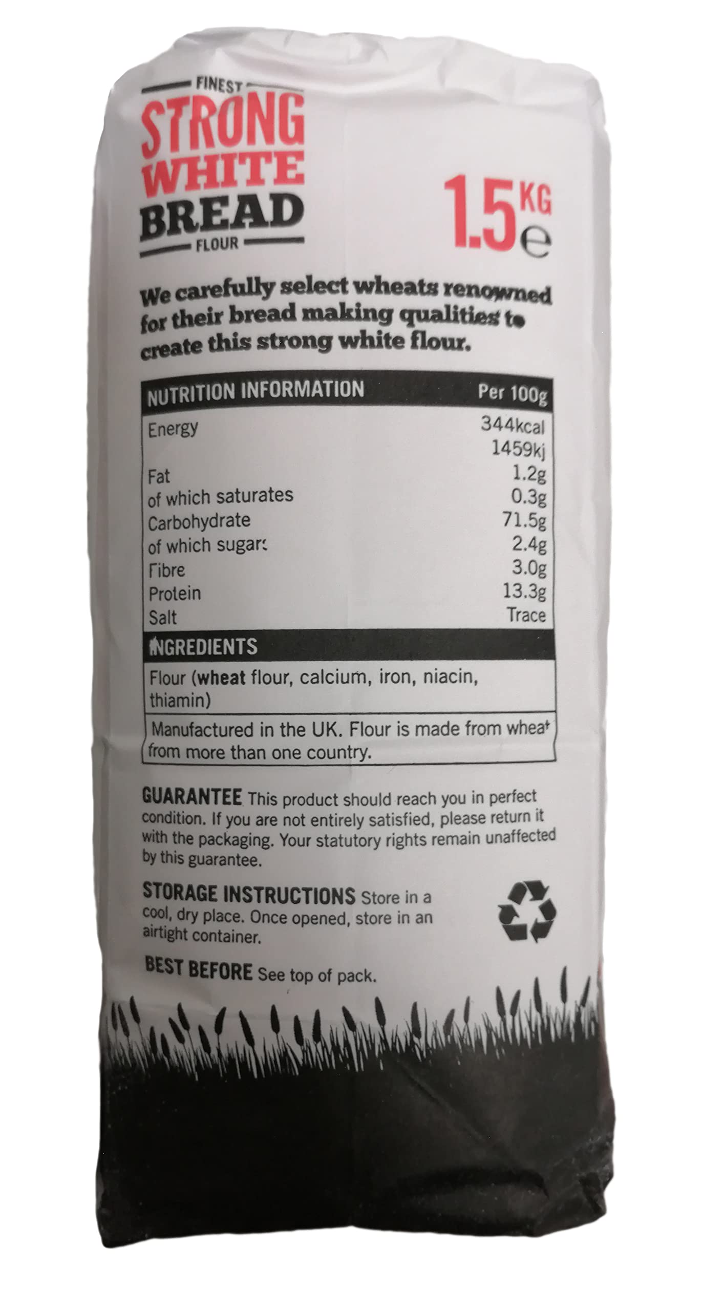 Premium Strong White Flour 1.5kg (2-Pack) for Baking & Cooking