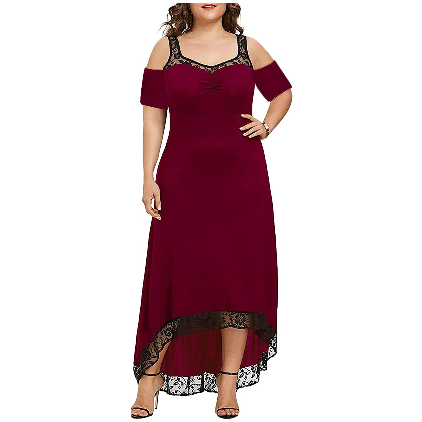 **Ranoff Plus Size Graduation Dress for Women - Summer Wrap Dress Flowy Cocktail & Evening Sundress - Perfect for Parties, Weddings & Beach Vacations**