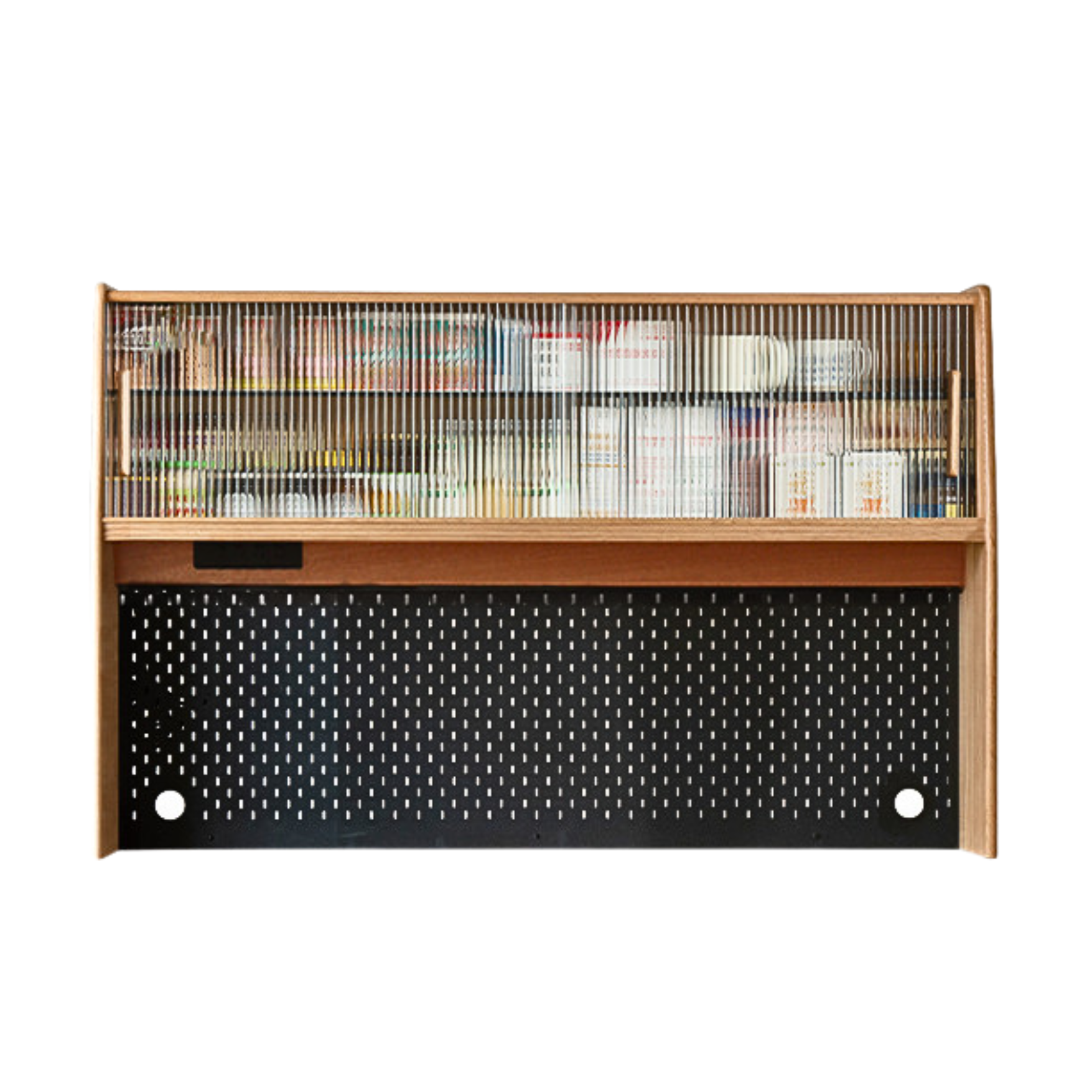 Solid Oak Wood Locker - Multi-Functional Storage Cabinet with Shelves & Drawers - Perfect for Entryway, Bedroom, or Office Organization