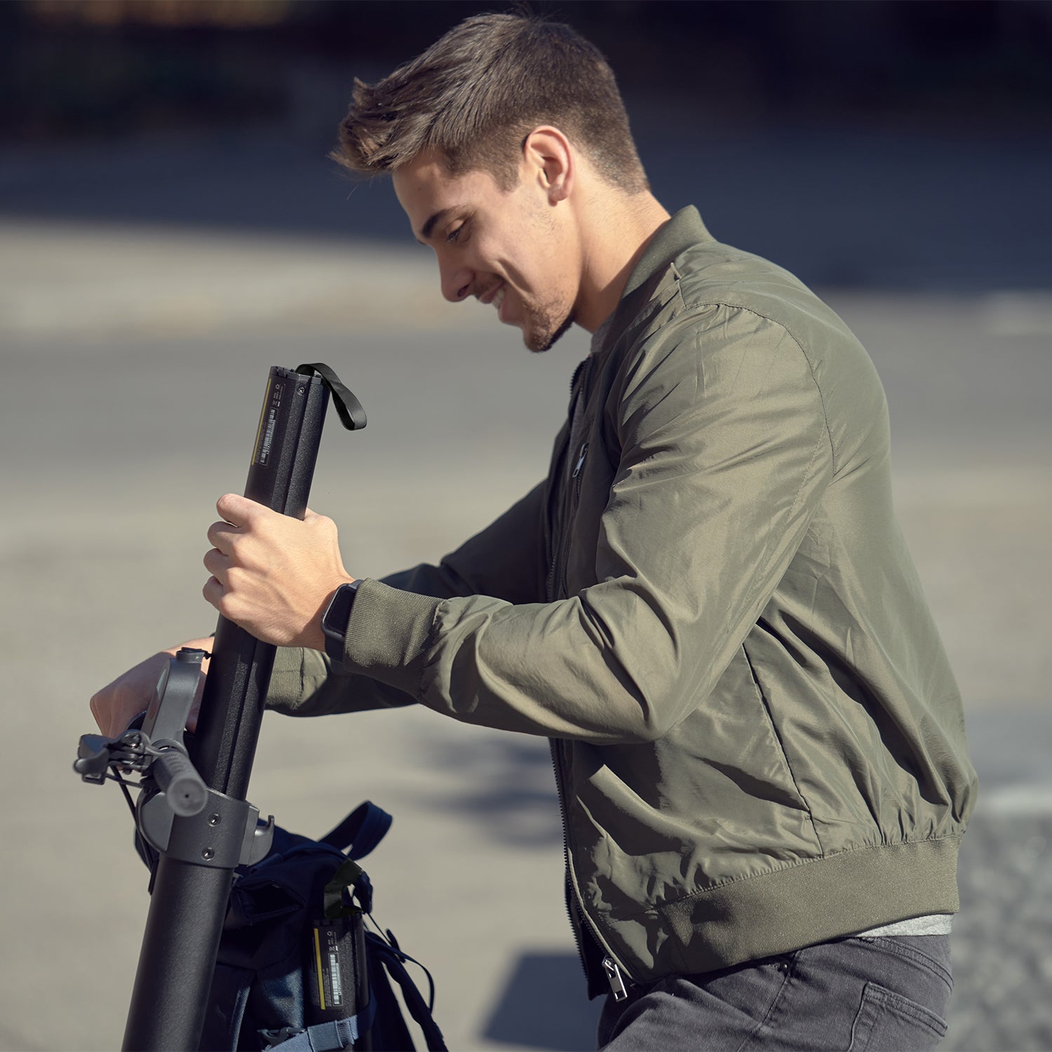 Knight Folding Electric Scooter for Adults - Portable Commuter Scooter with Long Battery Life - Perfect for Urban Travel, Campus Commute & Last-Mile Transportation