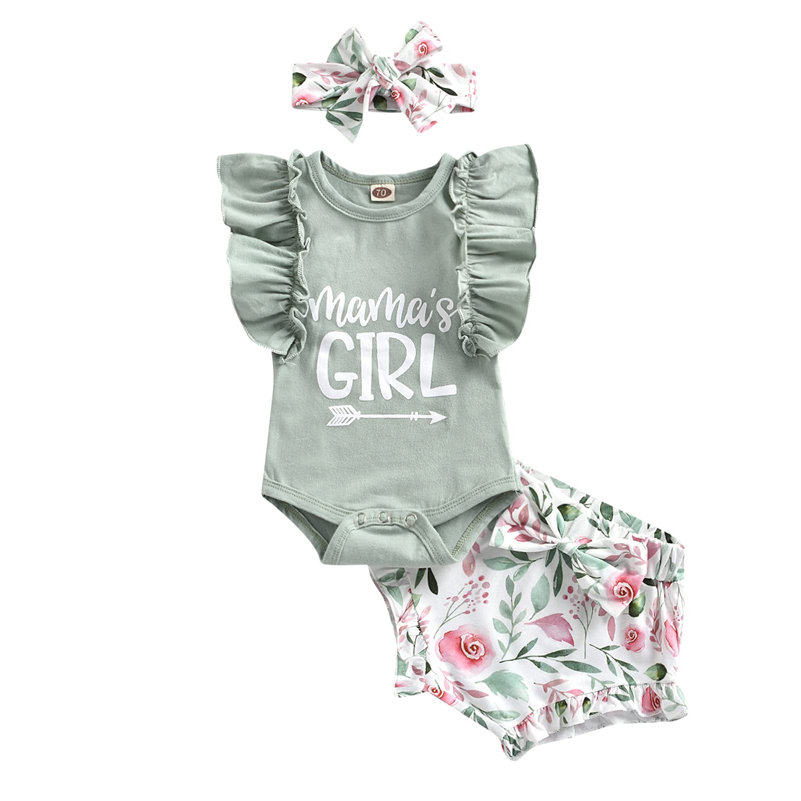 Adorable Baby Girls' 3-Piece Pant Sets with Bowknot Hairband - Cute Summer Outfits for Toddlers | Perfect for Playdates, Family Outings & Photo Shoots