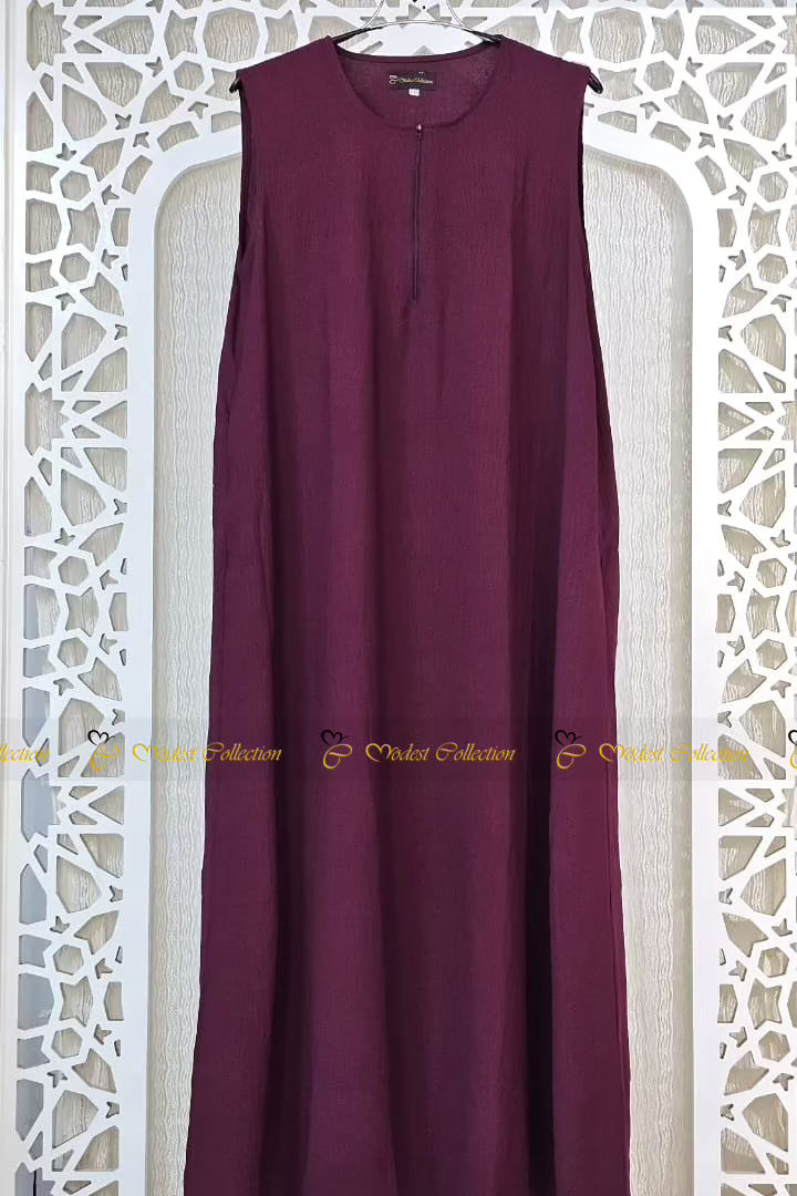 Berry A-Line Sleeveless Inner Wear - Comfortable & Stylish for Summer, Workout, Layering & Everyday Wear