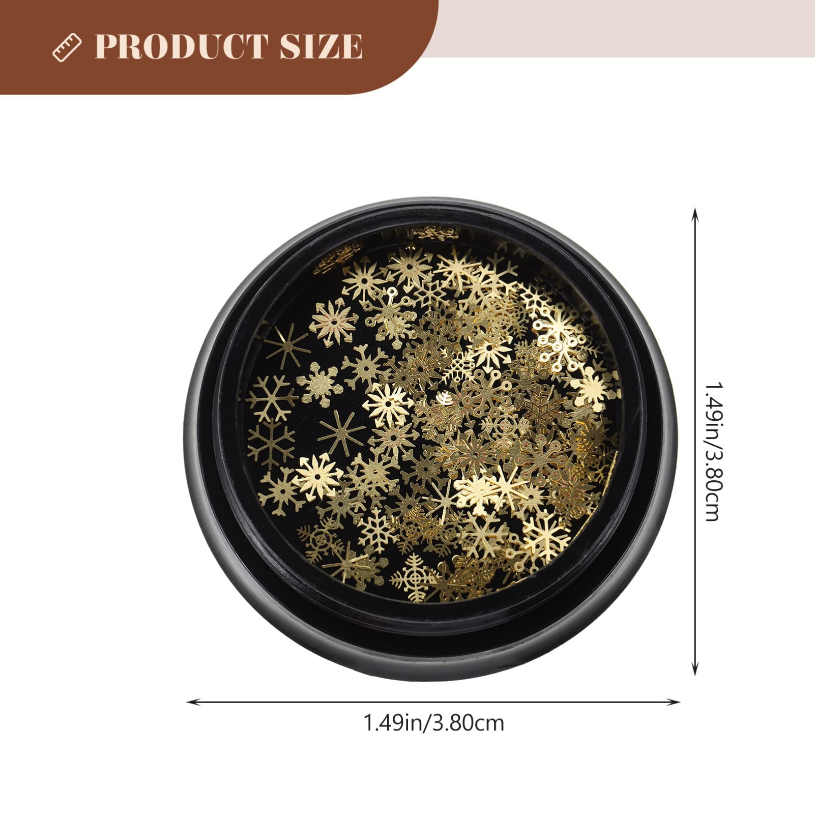 LALAFINA Christmas Nail Art Stickers - 3 Boxes Snowflake Nail Decals for DIY Manicure, Holiday Nail Decorations with Sequins & Glitter | Perfect for Christmas Parties, Gift Wrapping, and Festive Nail Designs