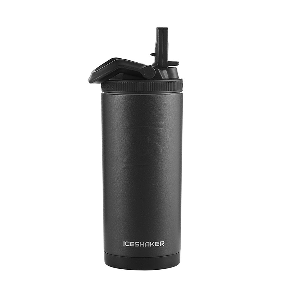 14oz Sport Water Bottle - Black | Leak-Proof & Durable for Gym, Hiking & Outdoor Activities