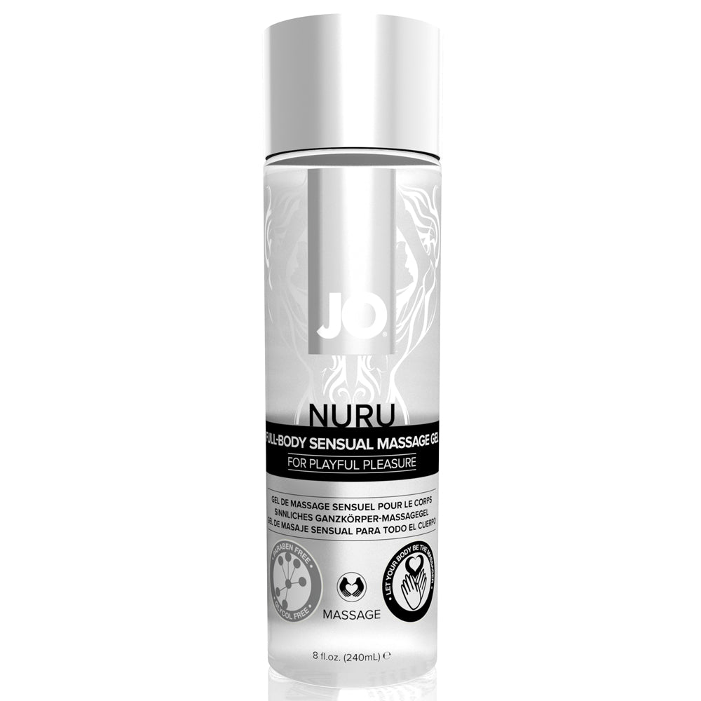 Premium JO Nuru Full Body Sensual Massage Gel for Couples - Long-Lasting Water-Based Lubricant for Intimate Massage & Spa Relaxation - Perfect for Romantic Evenings & Sensual Play