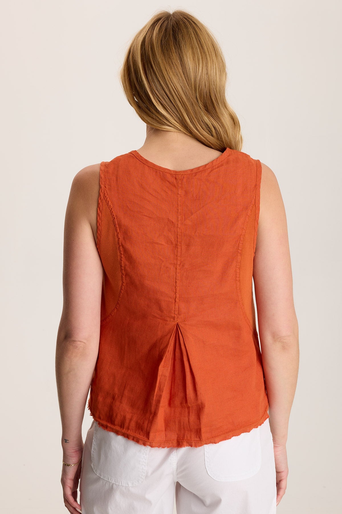 Estine Linen V Neck Tank Top for Women - Breathable Summer Casual Shirt - Perfect for Beach, Vacation & Everyday Wear