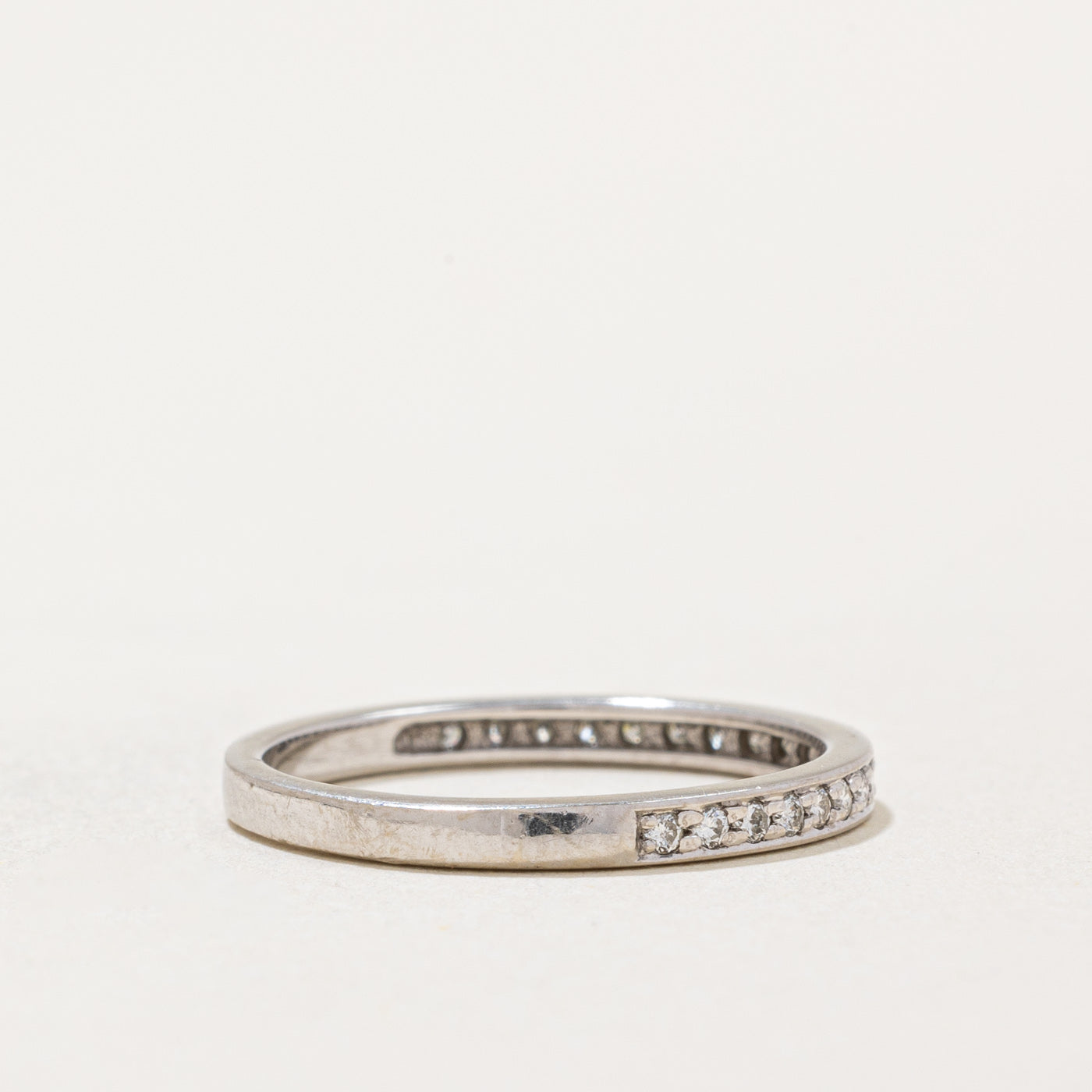 0.15ctw Diamond Semi Eternity Band Ring - Size 5.25 - Wedding, Anniversary & Engagement Jewelry Gift for Her - Perfect for Bridal, Party & Special Occasions