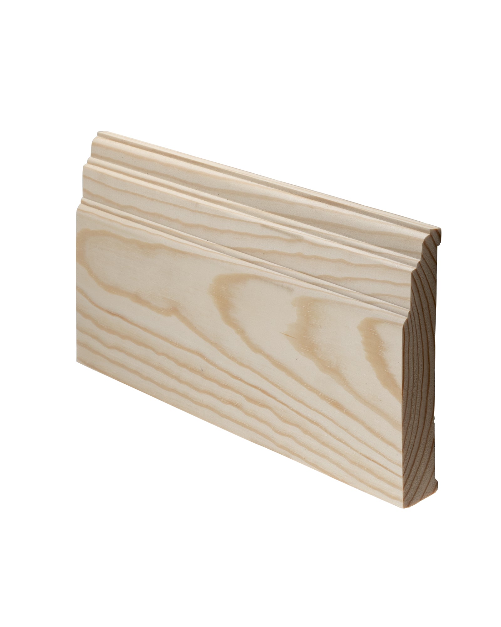 1914 Larch Wood Baseboard Molding 145mm - Perfect for Home Renovation & Interior Decoration