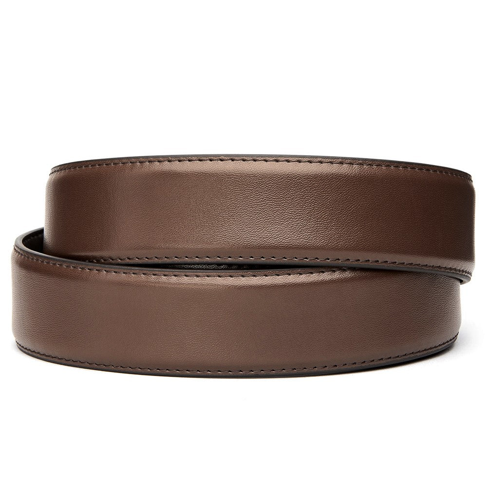 XL Brown Leather Gun Belt - No Buckle Included | Durable & Adjustable for Hunting, Shooting & Outdoor Activities