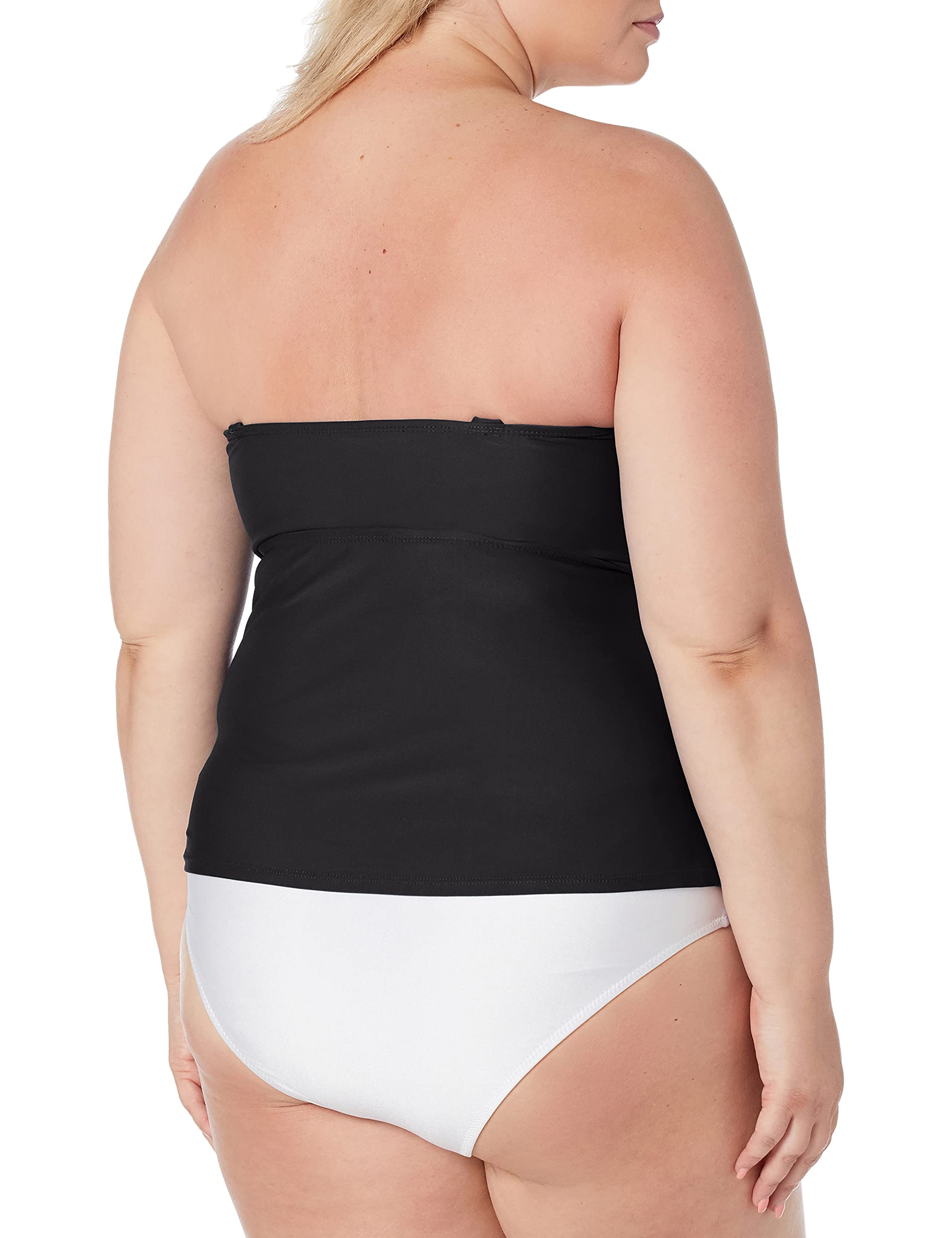 Catalina Women's Standard Twist Front Bandeau Tankini Swimsuit - Stylish Two-Piece Bathing Suit for Pool, Beach & Vacation | Comfortable Swimwear for Women with Adjustable Straps