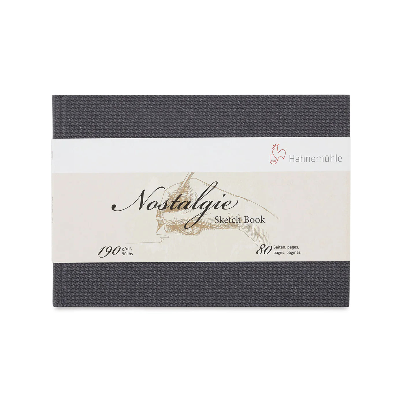 Hahnemuhle Nostalgie Sketch Book - Landscape Format Sketchpad for Artists, Drawing & Sketching - Perfect for Outdoor Sketching, Travel & Art Projects