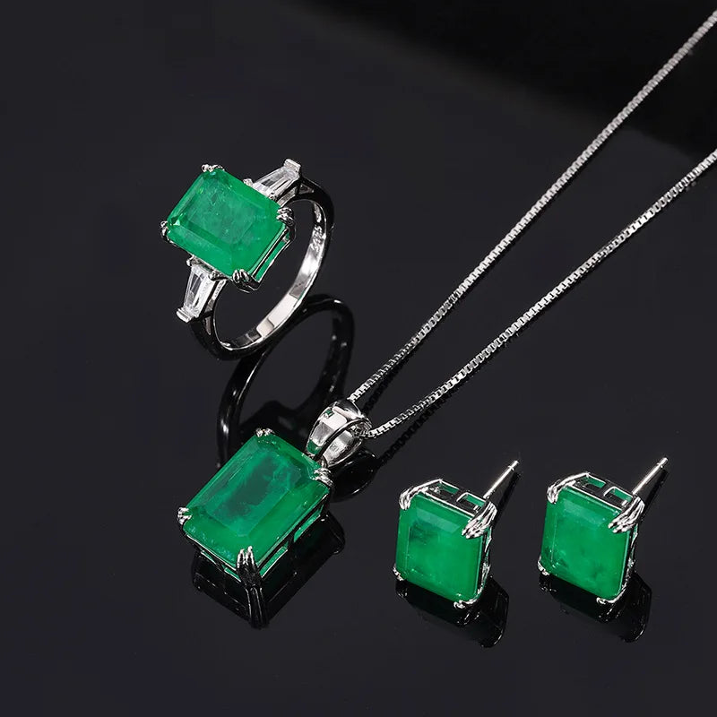 Eternal Platinum Jewelry Set for Women - Elegant Necklace & Earrings Set | Perfect for Weddings, Anniversaries, and Special Occasions