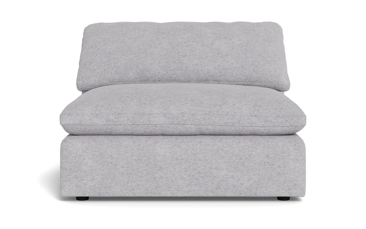 Fluffy Armless Chair - Ultra Soft Comfortable Accent Chair for Living Room, Bedroom, or Office - Perfect for Relaxing, Reading, and Lounging