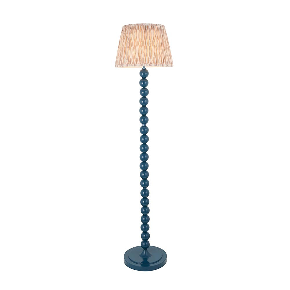 Auralis Ikat Floor Lamp with E27 Socket - Modern Handwoven Design for Living Room, Bedroom & Office Lighting
