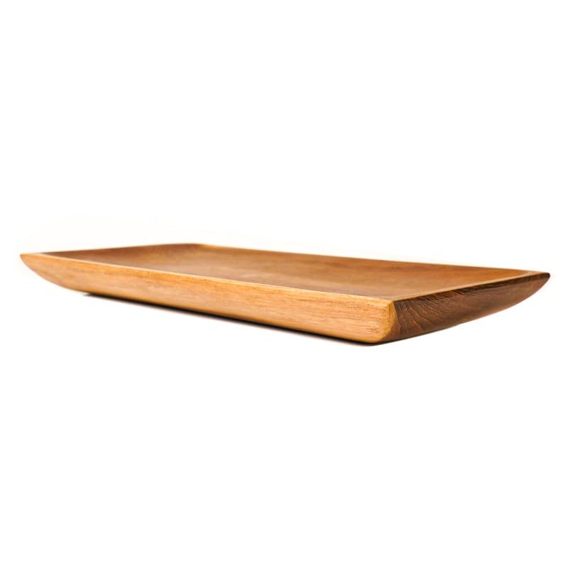 Premium Set of 4 Handcrafted Javanese Teak Wood Plates - 12