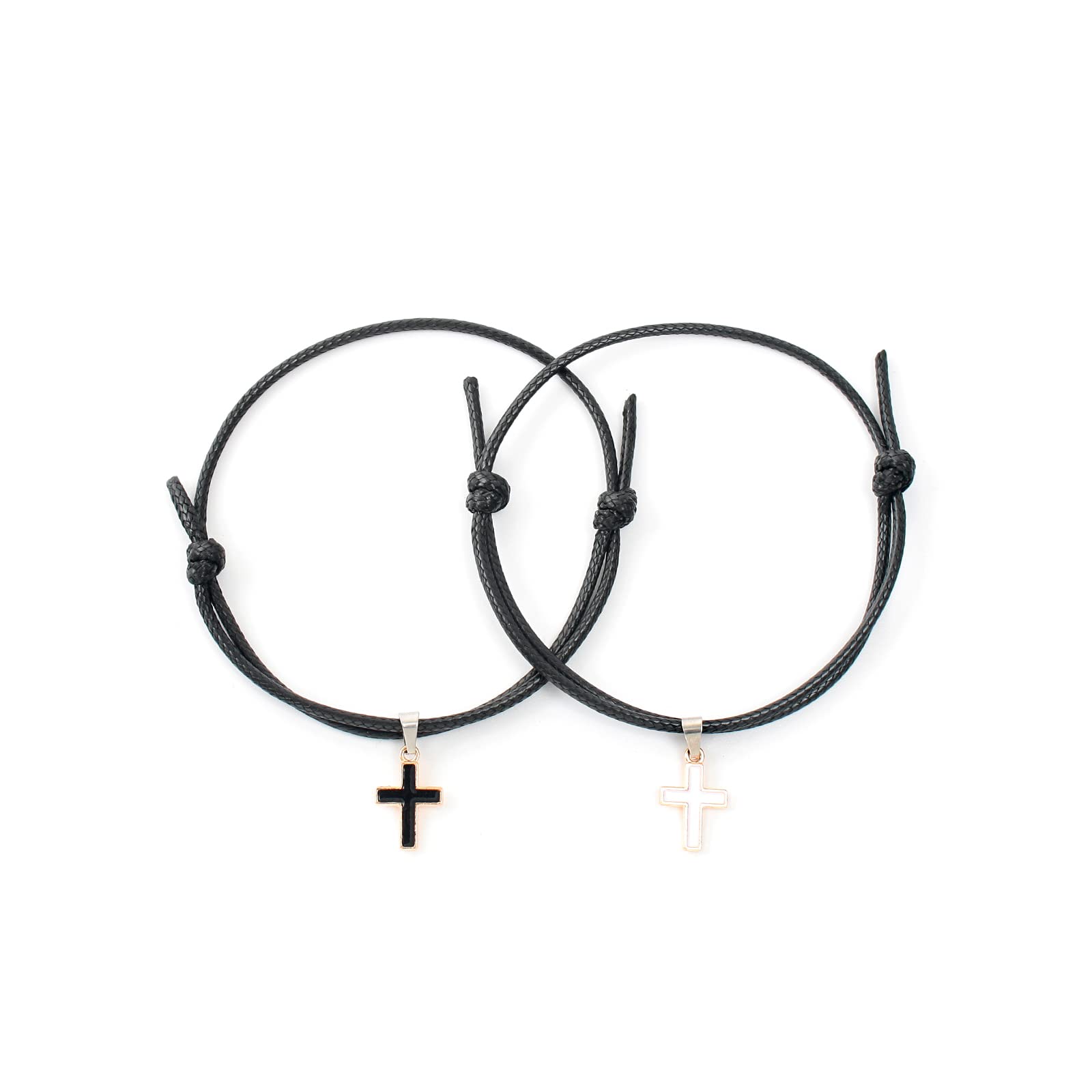 Dlihc Matching Couple Bracelets for Men and Women - 2Pcs Promise Bracelets Set for Boyfriend & Girlfriend, Best Friend Bracelets for Women & Girls - Perfect for Anniversaries, Valentine's Day & Romantic Gifts