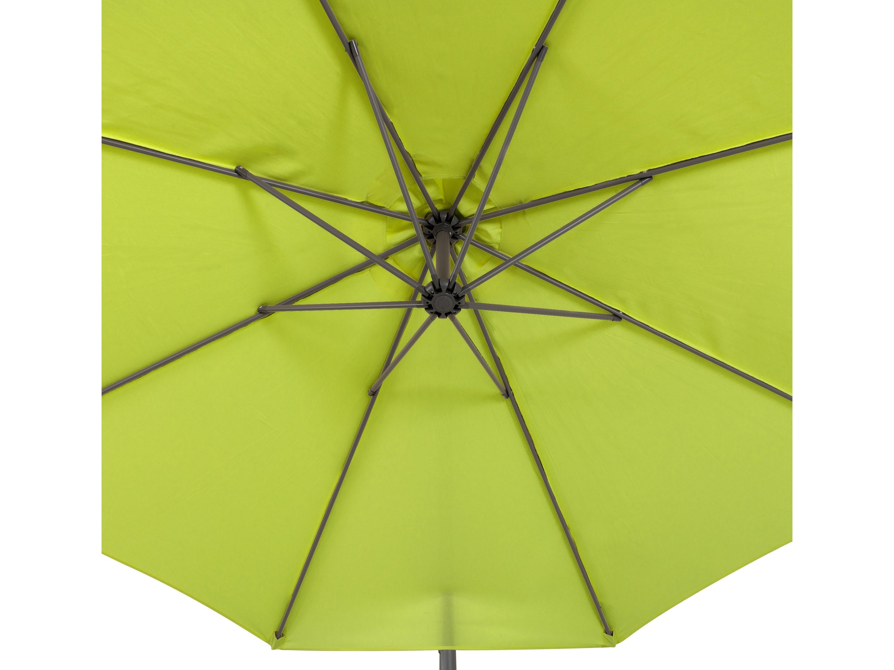 9.5ft Tilting Offset Patio Umbrella in Lime Green - Perfect for Outdoor Dining, Poolside Lounging, and Backyard Relaxation