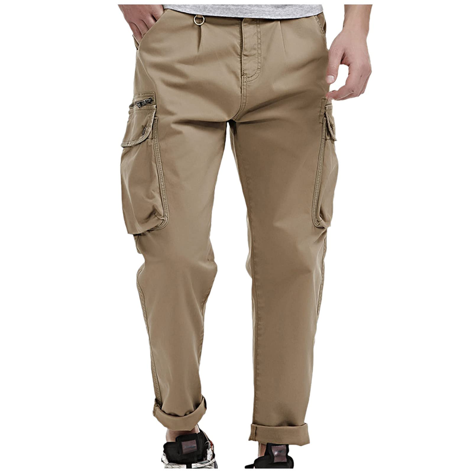 Premium Slim Fit Men's Joggers - Hiking Cargo Pants with Pockets | Comfortable Workout & Hip Hop Track Pants for Running, Gym & Casual Wear