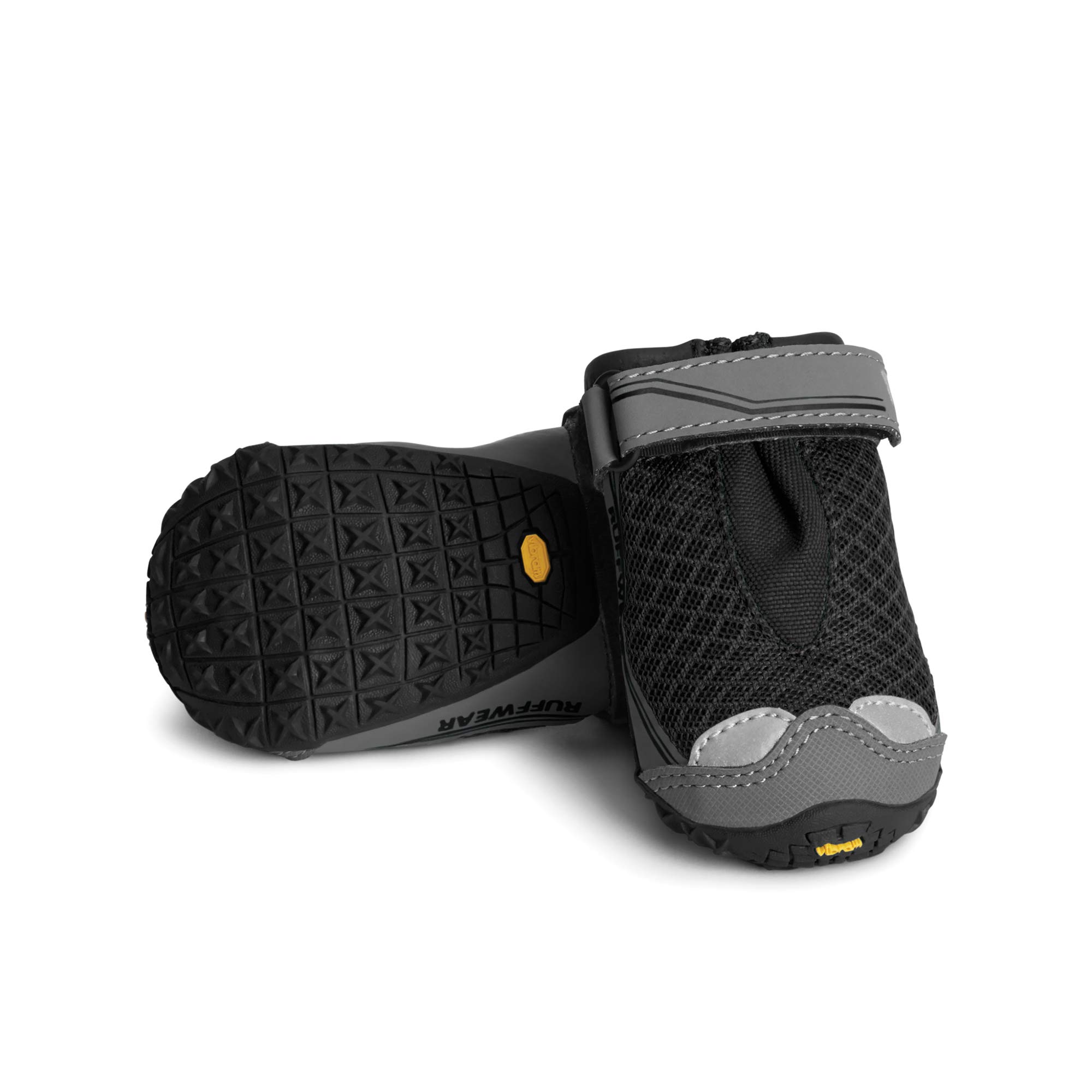 Ruffwear Grip Trex Dog Boots - Waterproof Hiking & Running Booties with Durable Rubber Soles for Dogs - Obsidian Black (1.50