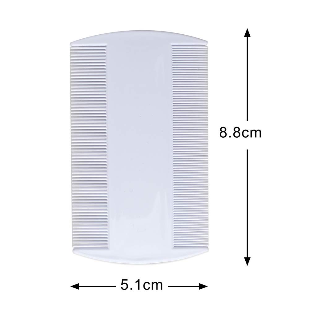 4 Pack Lice Combs for Kids & Adults - Double Sided Nit Comb for Effective Head Lice Detection & Treatment - Durable Lice Removal Tool for Humans & Pets - Perfect for Home, School & Travel Use