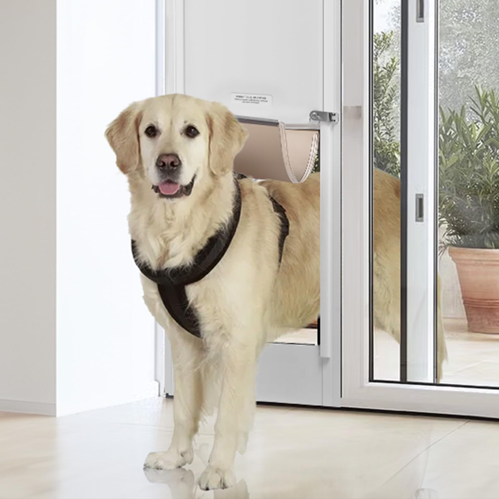 VEVOR Adjustable Pet Door for Sliding Glass Doors - 75 7/8