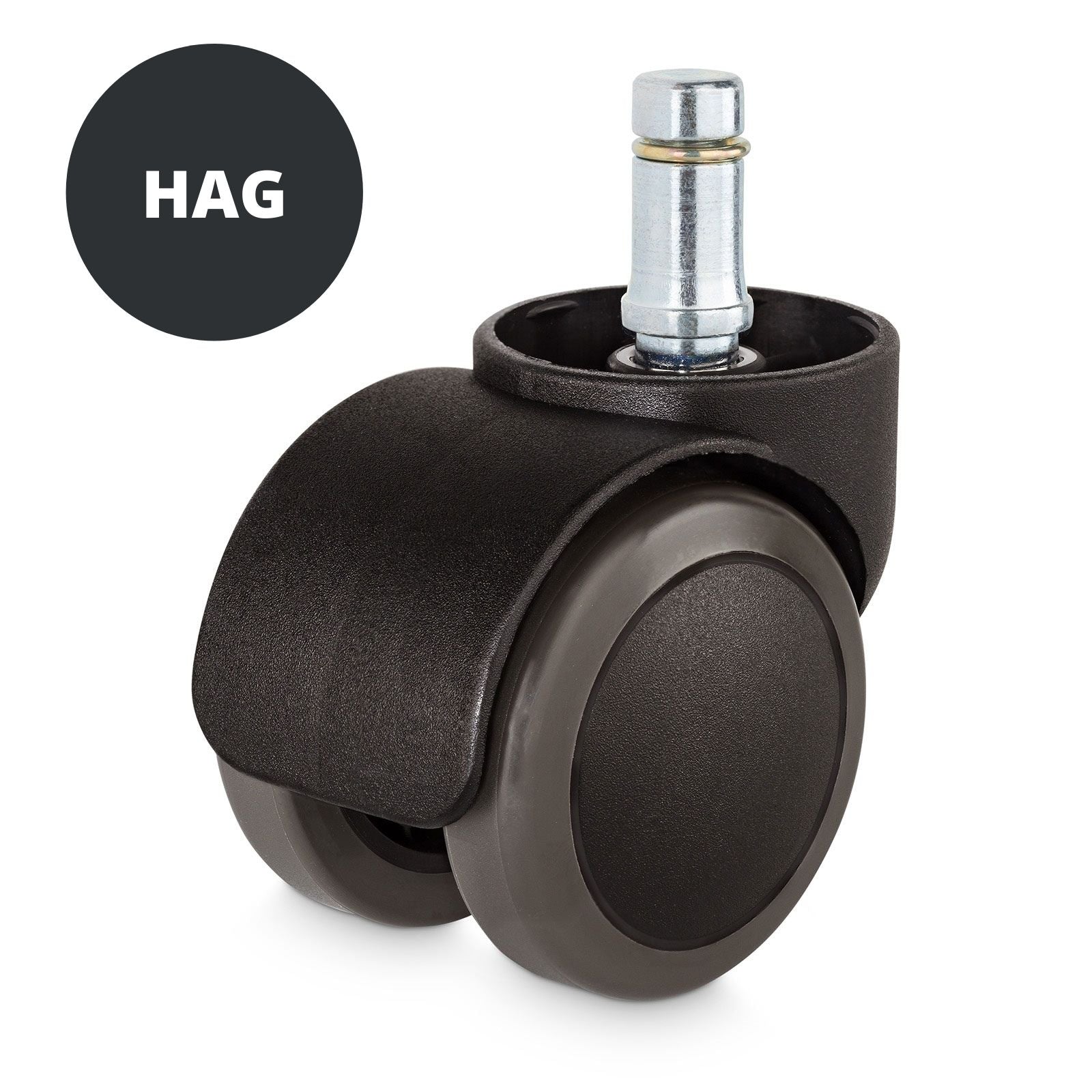 HÅG Capisco Chair Hard Floor Castors - Heavy Duty Swivel Wheels for Office Chairs - Perfect for Hardwood, Tile & Concrete Floors in Home & Office Workspaces
