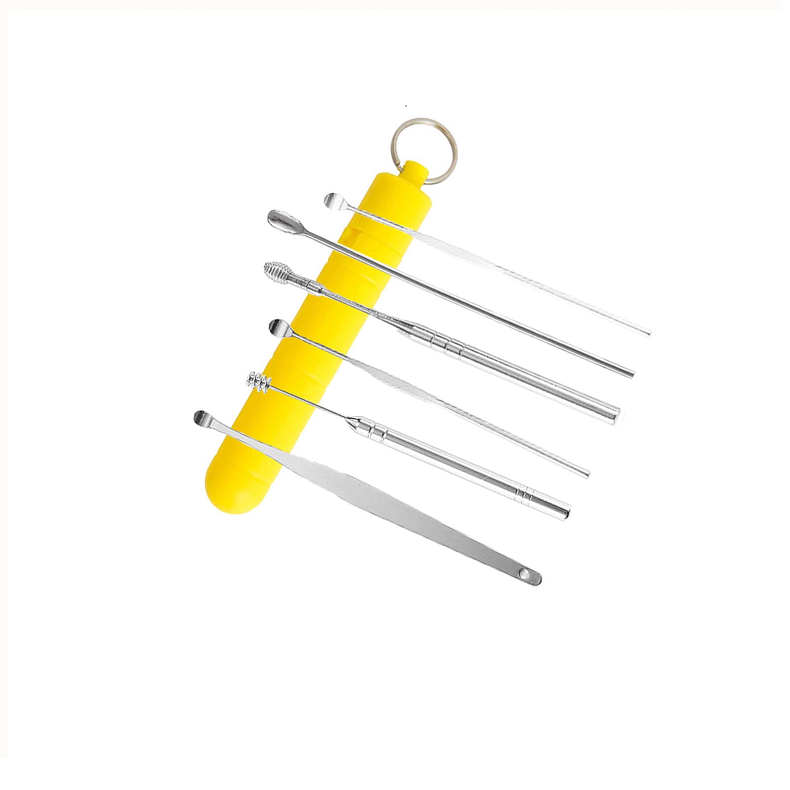 7PCS Professional Ear Wax Removal Kit - Reusable Spiral Ear Cleaner Tools Set with Curette for Safe Earwax Removal at Home | Perfect for Adults & Kids Hygiene Care