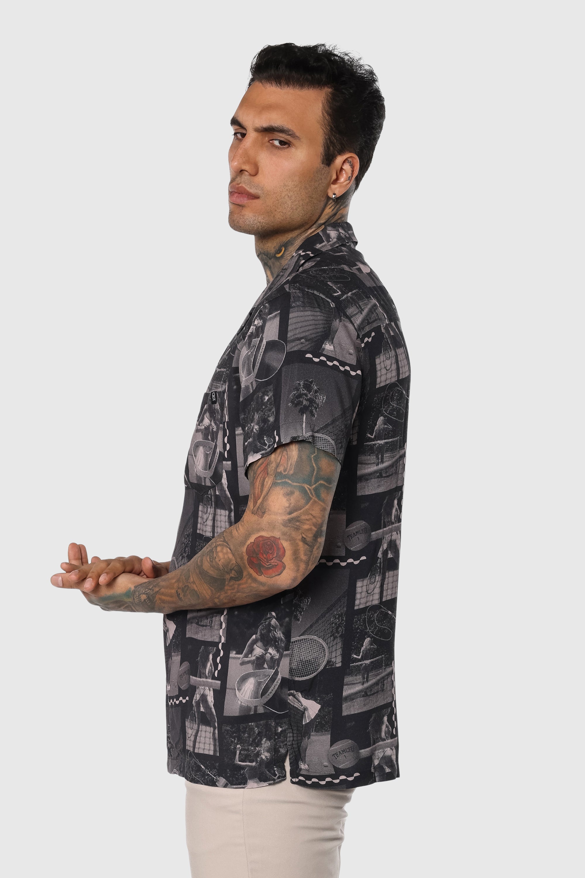 Stylish Men's Vice Button Up Shirt - Casual & Formal Wear for Work, Parties & Everyday Outfits