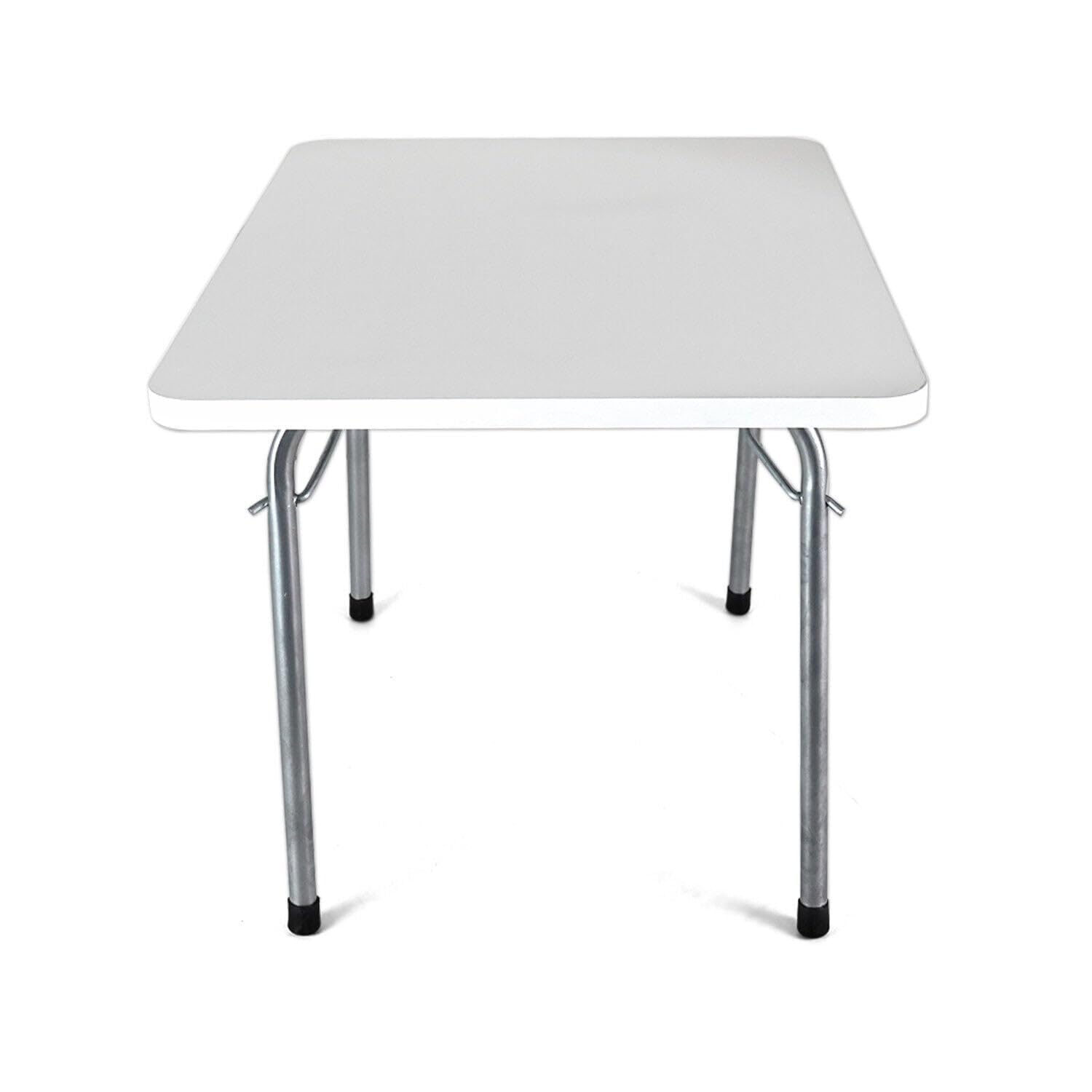 OMAC Folding Table - Portable White Camping Table for Indoor & Outdoor Use - Perfect for BBQ, Picnic, Party, Camping & Tailgating