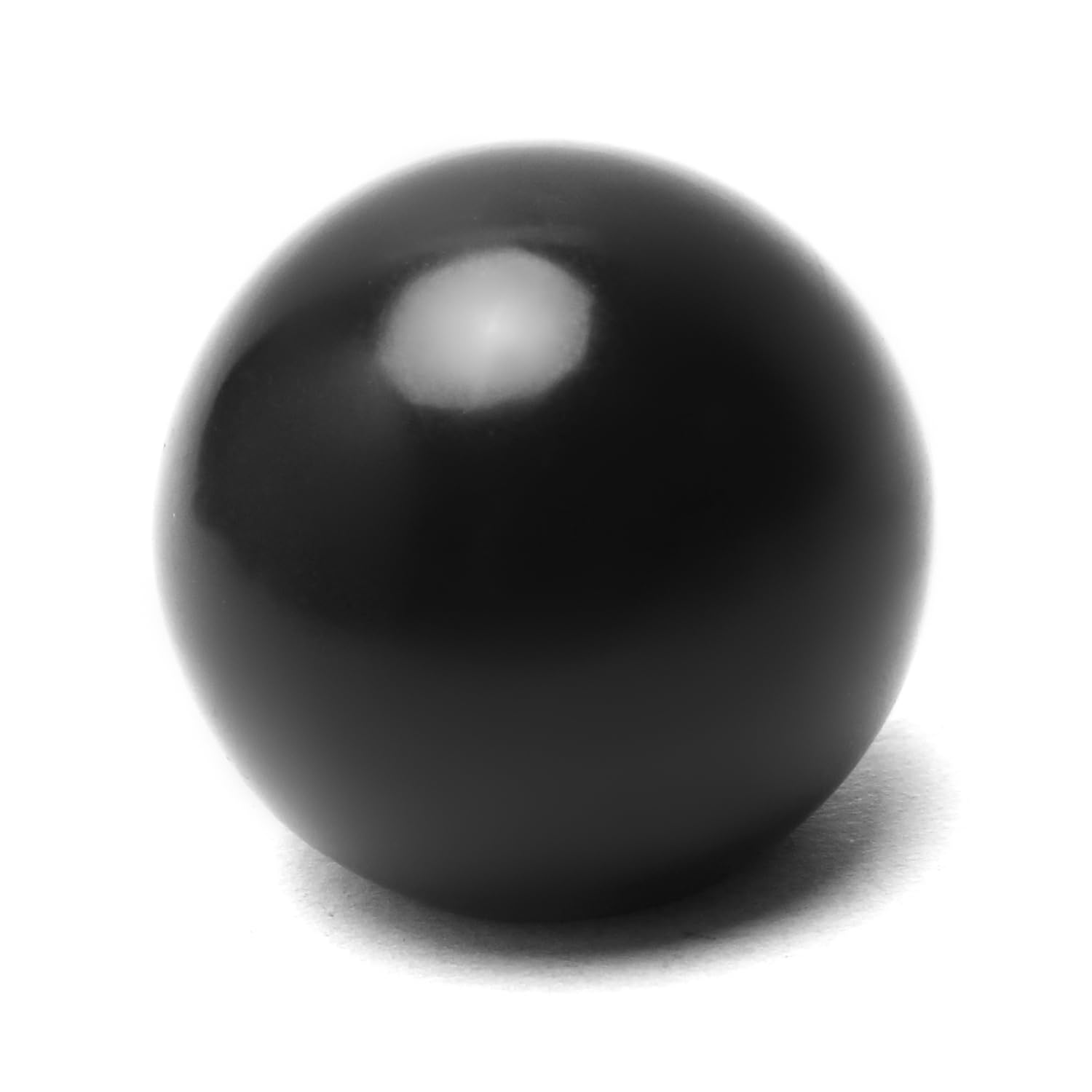 Bettomshin 1PCS M12 Female Thread Thermoset Ball Knob - 40mm Diameter Bakelite Handle with Smooth Rim (Black) - No Twist Design for Lawn Mowers & Exercise Equipment - Perfect for Easy Grip and Machine Control