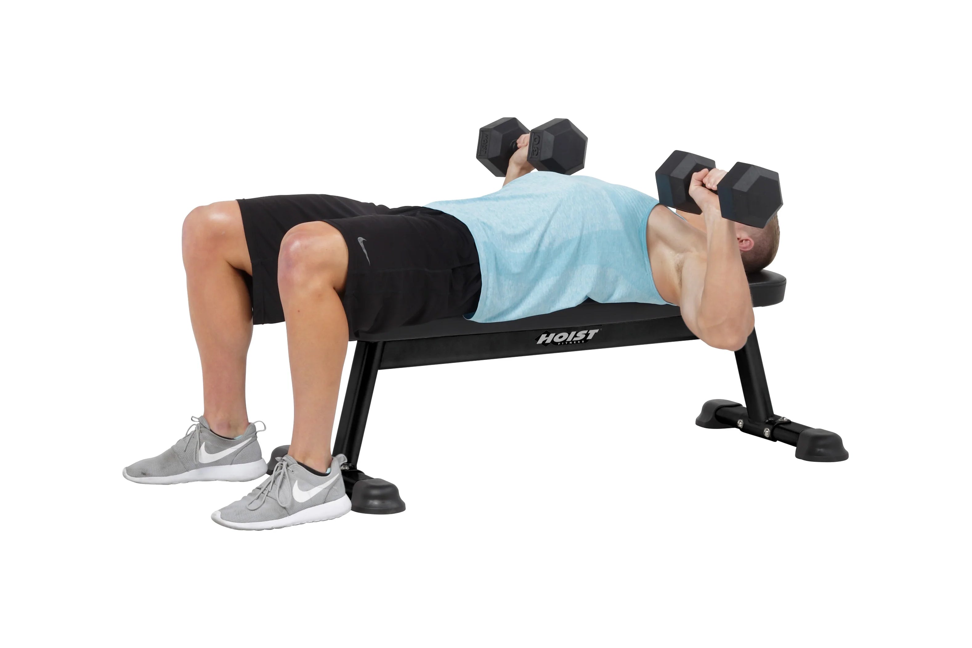 Hoist Flat Utility Bench (HF 5163) - Adjustable Weight Bench for Home Gym, Strength Training & Full Body Workouts - Perfect for Dumbbell Exercises, Sit-Ups & Fitness Training