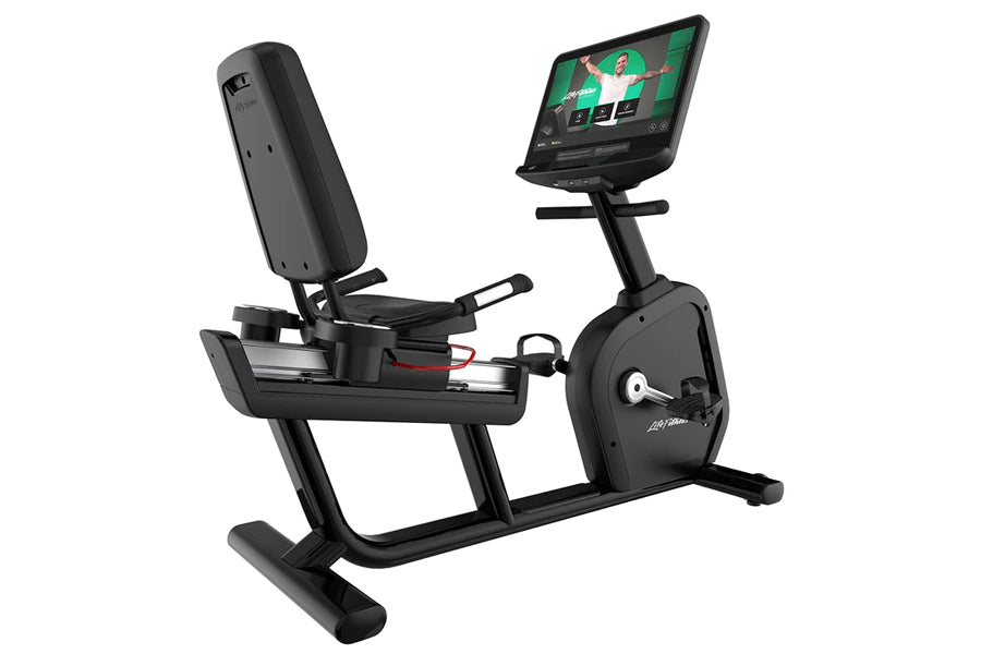 Life Fitness Club Series Plus Recumbent Exercise Bike - Low-Impact Cardio Workout for Home & Commercial Gyms