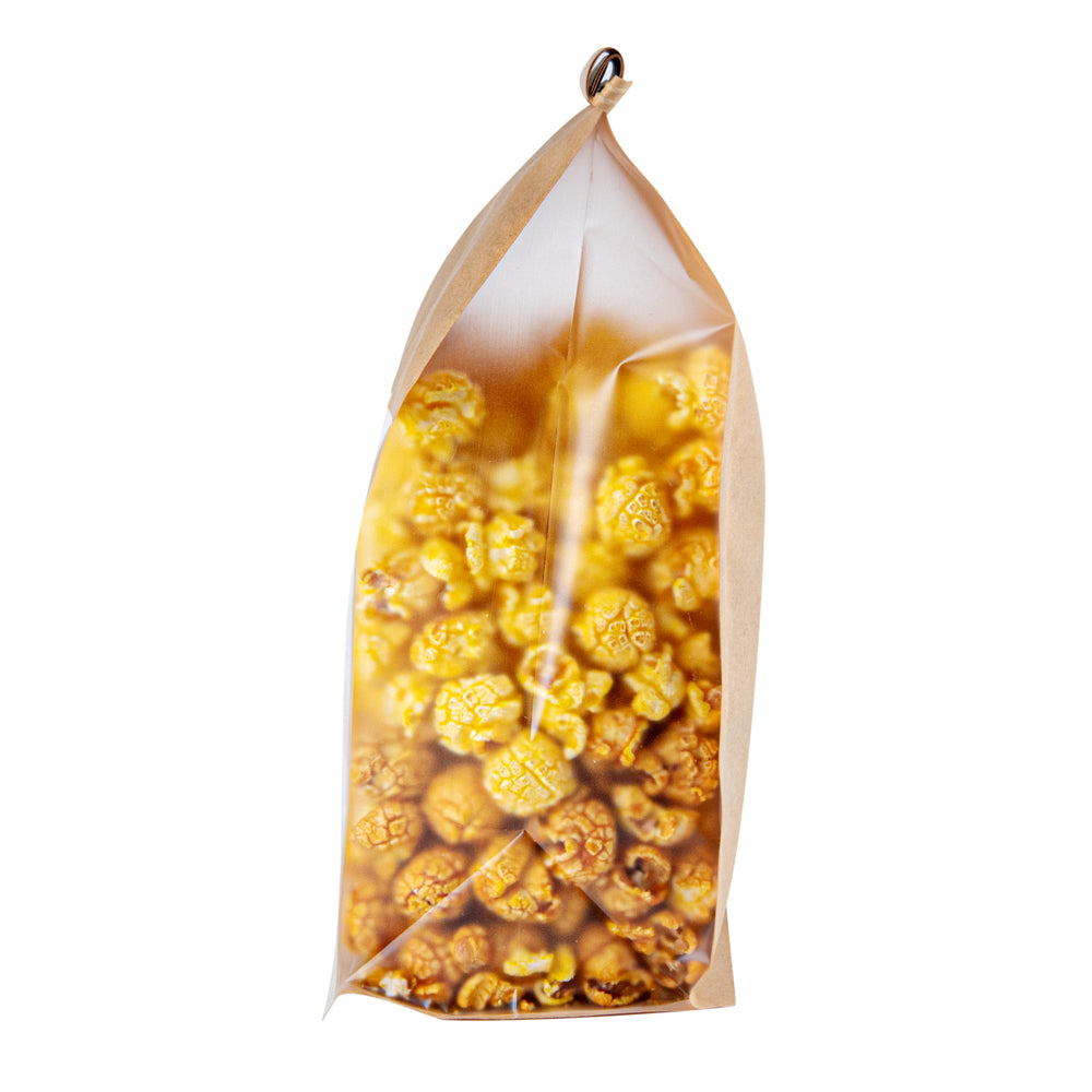 Premium Kraft Cotton Paper Tin Tie Bags with Clear Window - 5