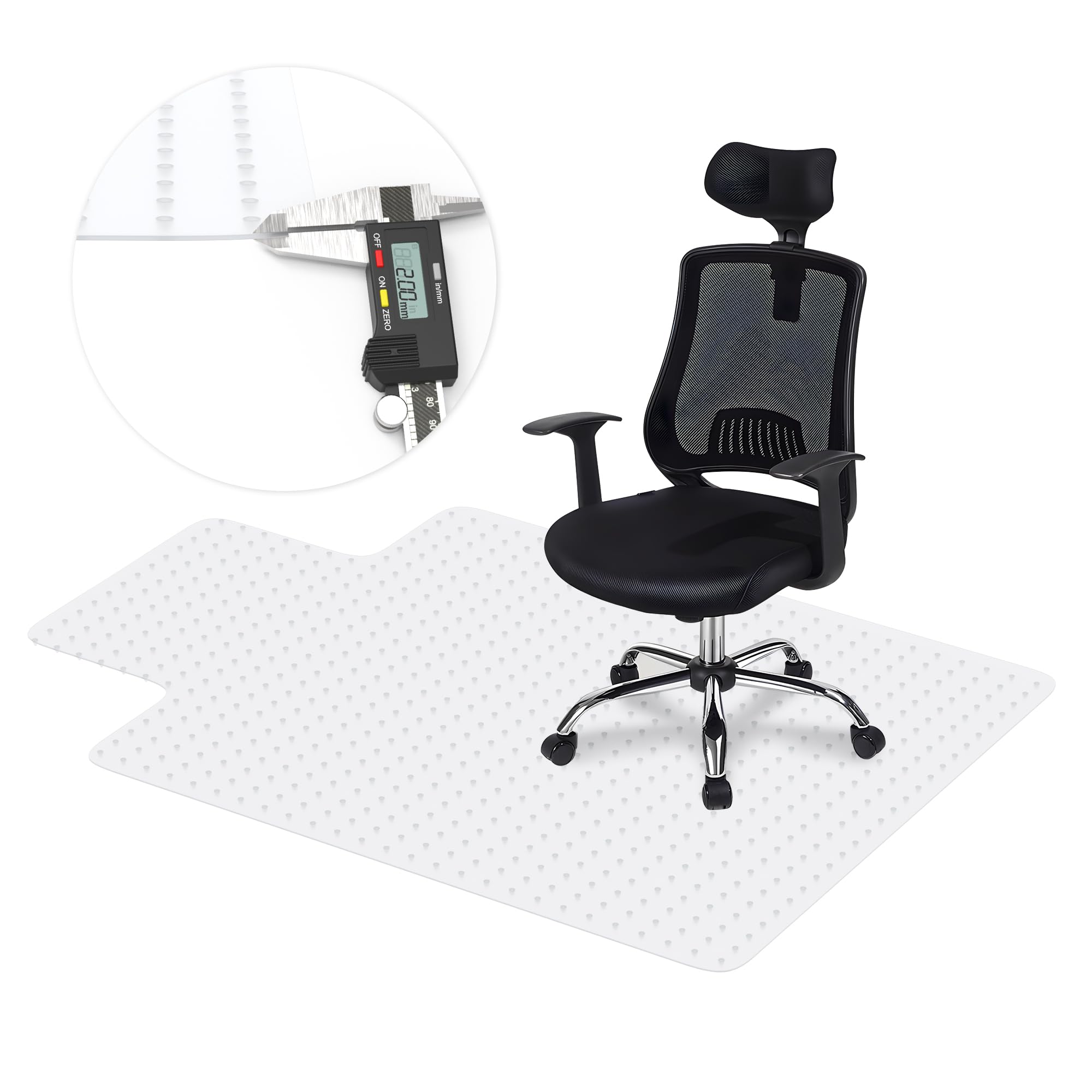 Clear Office Chair Mat for Carpet 36x48