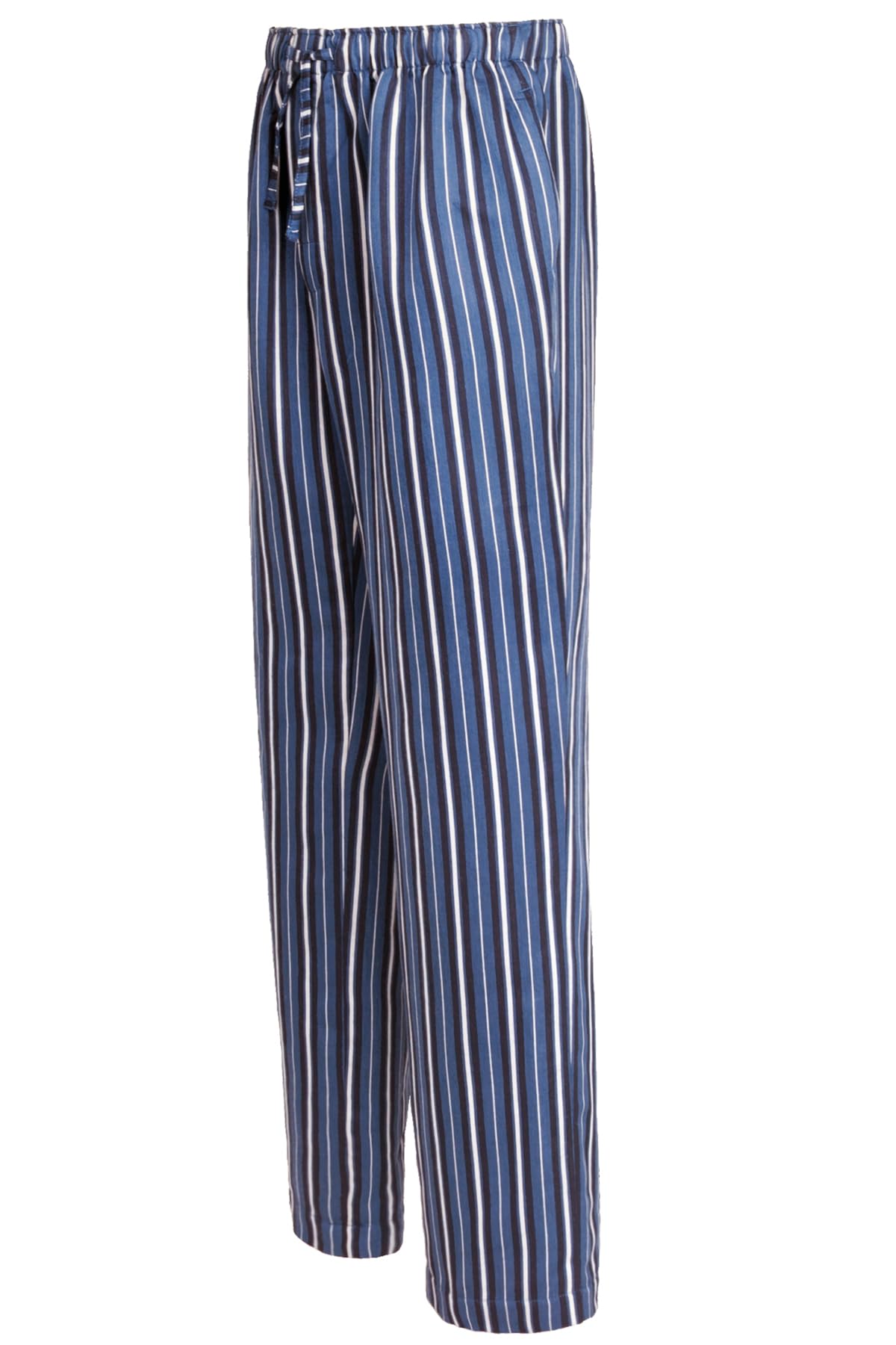 Premium Men's Woven Striped Sleep & Lounge Pajama Pants with Side Pockets - European Crafted Comfort for Nightwear, Relaxation & Home Lounging