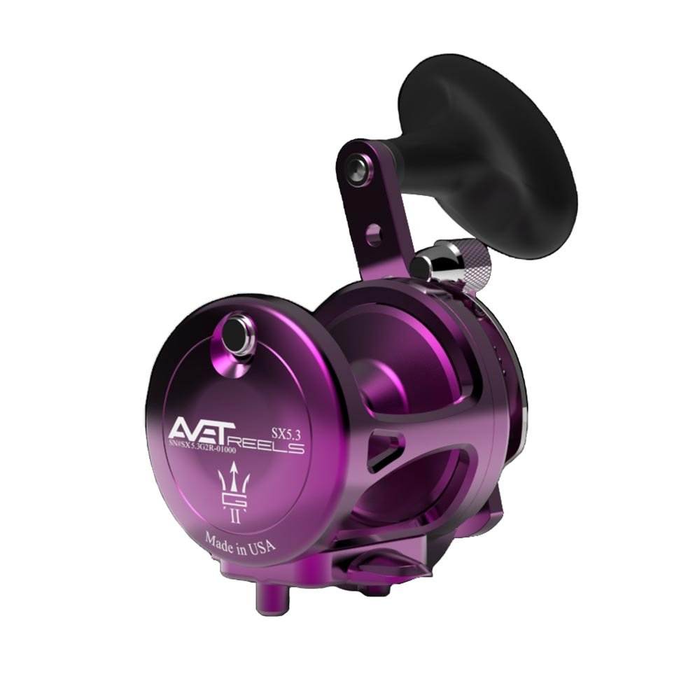 Avet SX G2 5.3 Single Speed Fishing Reel - Saltwater & Freshwater Spinning Reel for Surf Casting, Boat Fishing & Offshore Angling