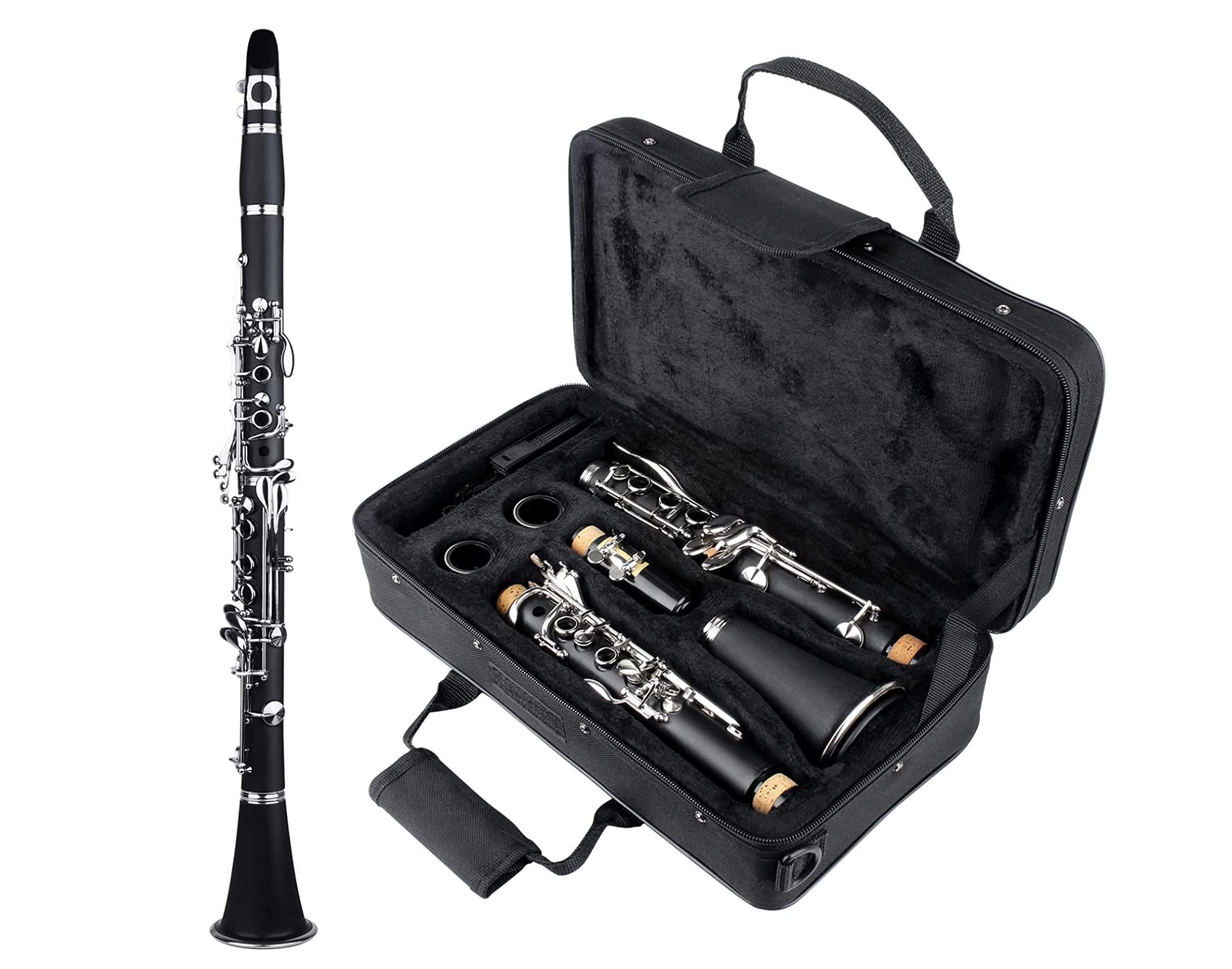 TEACHER APPROVED! Carolina Winds Professional Bb Clarinet (CW101CLA) - Perfect for Students, Beginners & School Band Performances