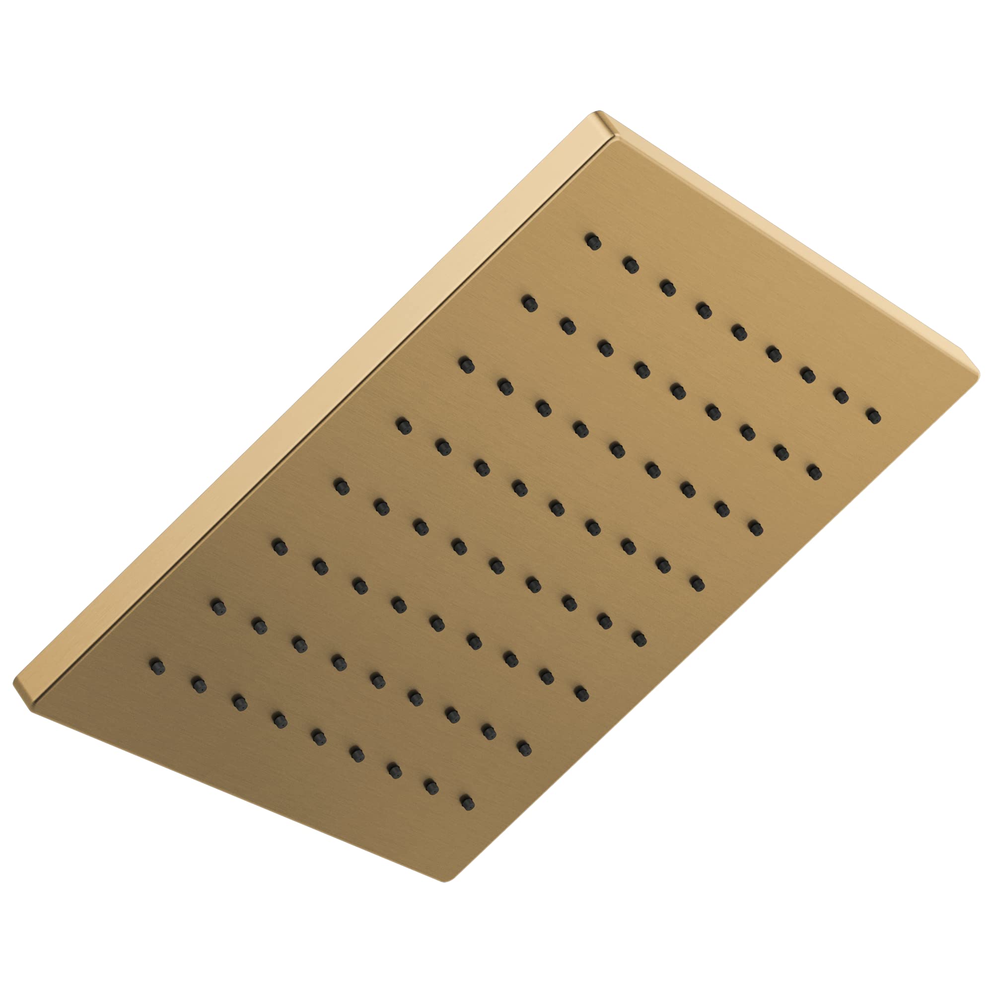 Delta 52159-CZ-PR Lumicoat Champagne Bronze Square Rainfall Shower Head - 1.75 GPM Water Saving Single-Spray Raincan Shower Head for Luxurious Spa-Like Bathroom Experience