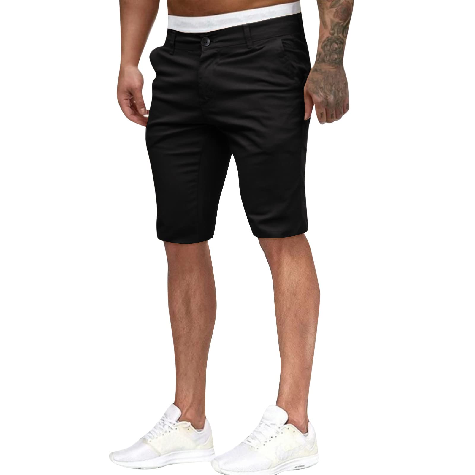 Men's Classic Fit Shorts - Slim Casual Summer Pants for Outdoor & Travel