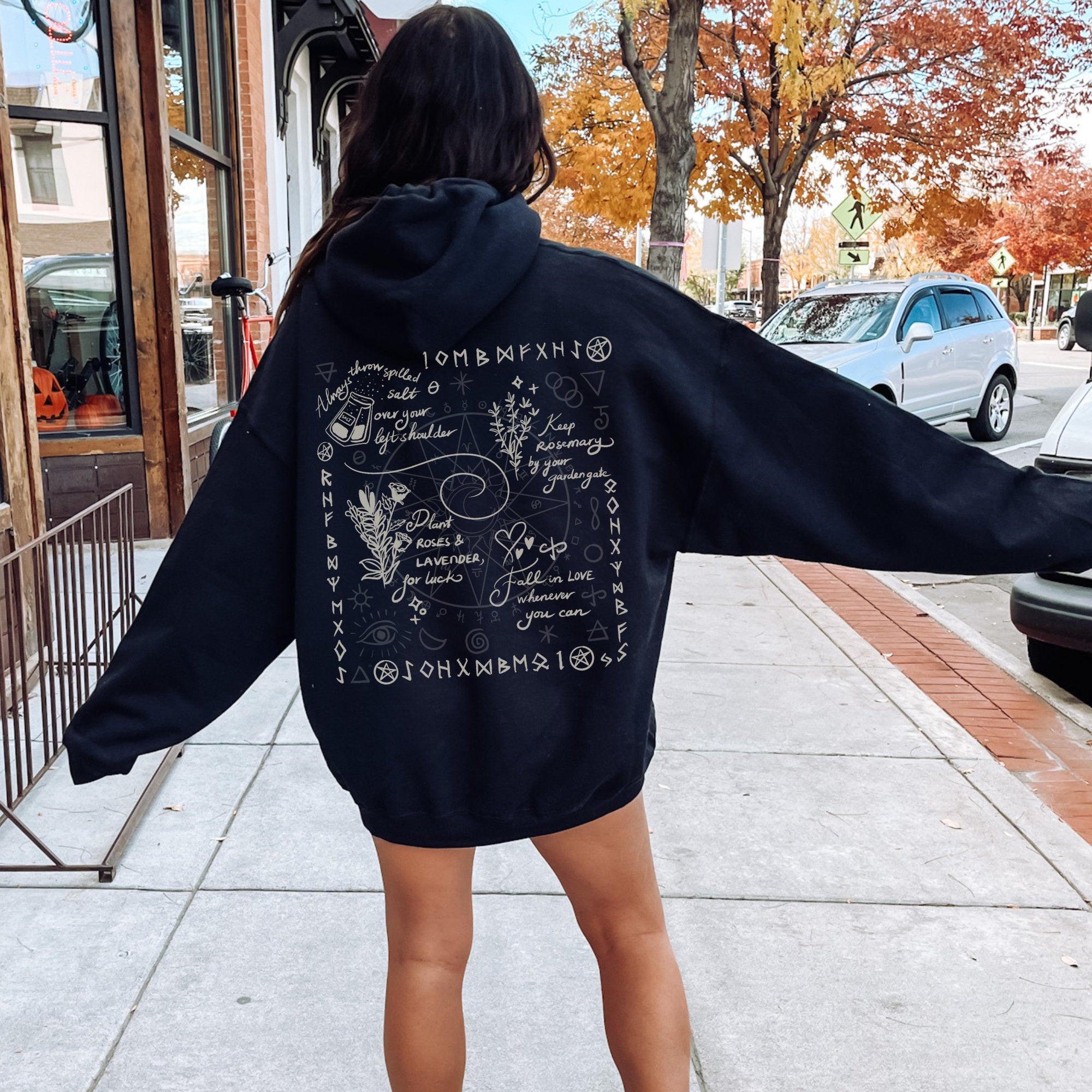 Practical Magic Sweatshirt | Witchy Apparel | Movie Inspired Hoodie | Cute Fall Fashion | Basic Witch Clothing | Cozy Witchy Woman Outfit - Perfect for Halloween, Autumn Layering & Witchy Vibes