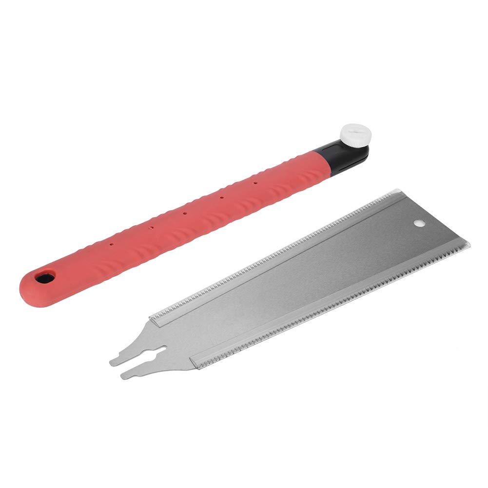 Fdit Double Edge Hand Saw - Professional Carpenter Woodworking Tool for Cutting Dry & Wet Wood - Perfect for DIY Projects, Home Renovation, and Outdoor Camping