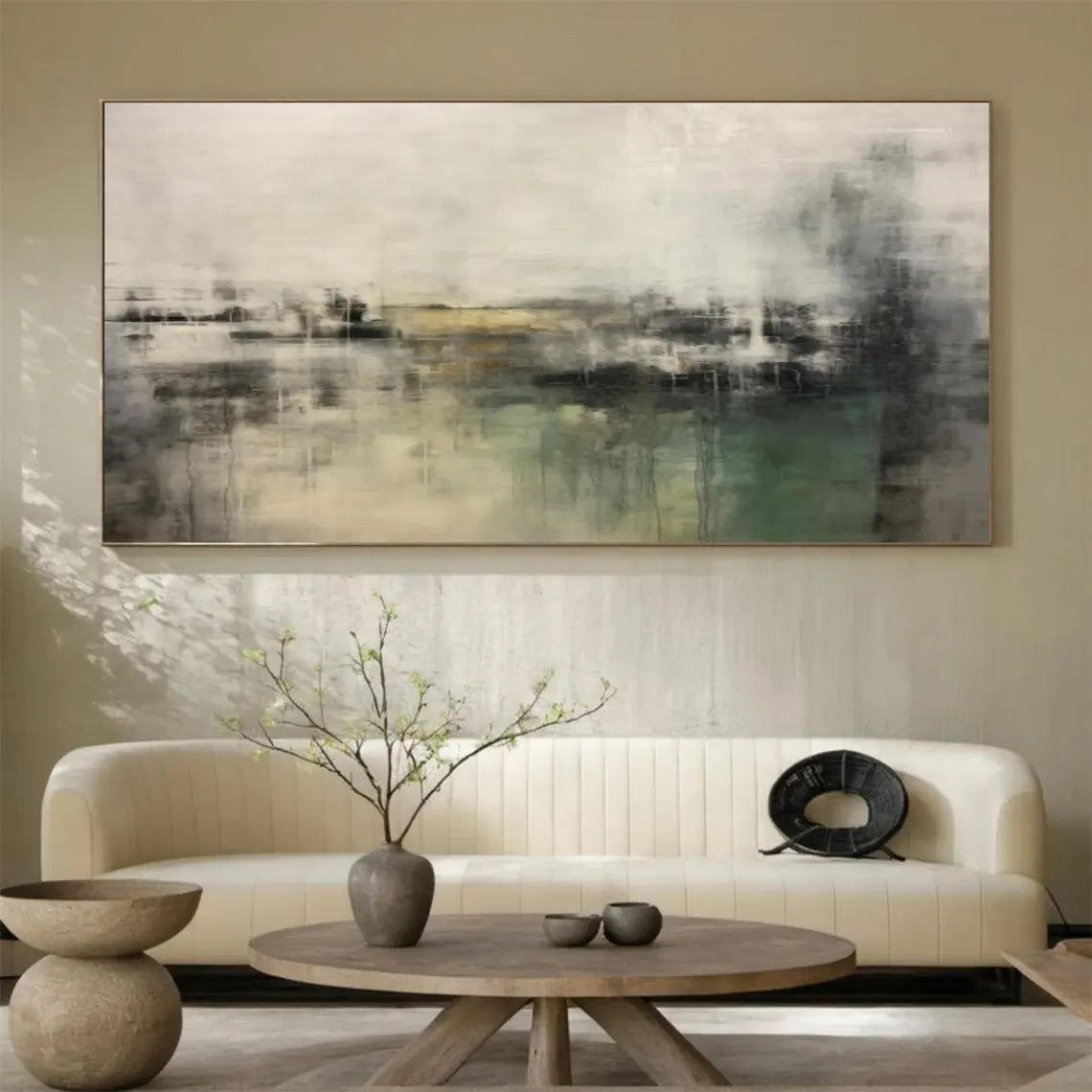 Abstract Painting #AB 465 - Modern Wall Art for Living Room, Bedroom & Office Decor - Handmade Canvas Artwork