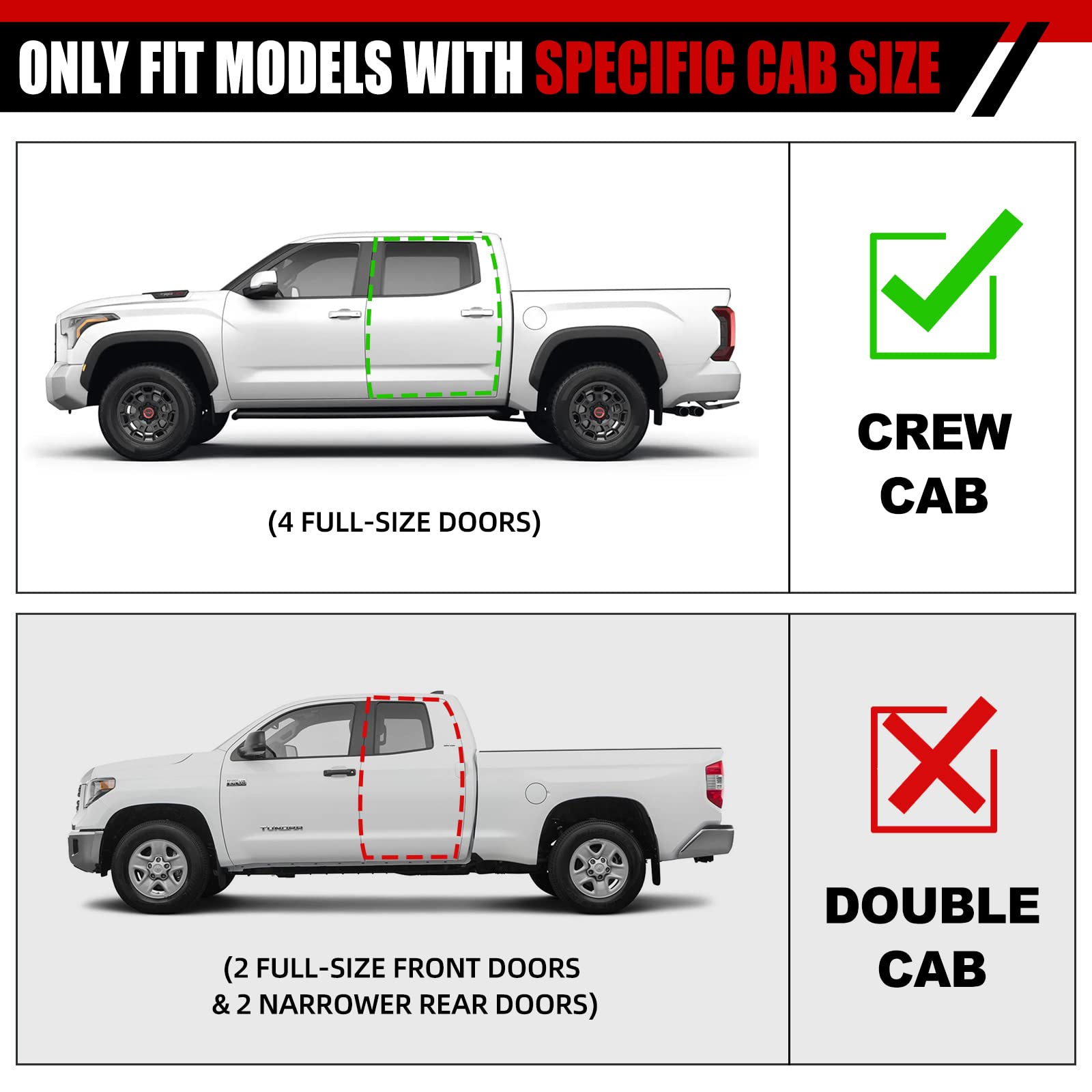 6 Inch Running Boards for Nissan Titan & Titan XD (2004-2025) - Heavy Duty Side Steps & Rock Sliders | Crew Cab Compatible with 4 Full Doors | Perfect for Off-Roading, Truck Access & Outdoor Adventures