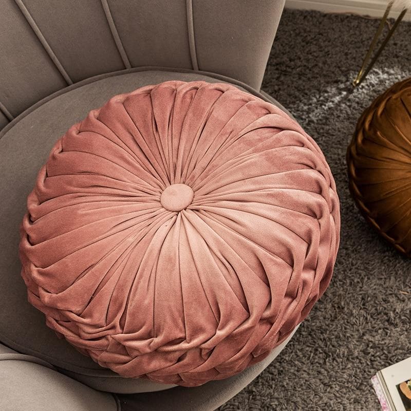 Luxury Dusty Tones Pleated Velvet Throw Pillows - Soft Decorative Cushions for Sofa, Bed & Home Decor - Perfect for Living Room, Bedroom & Cozy Spaces