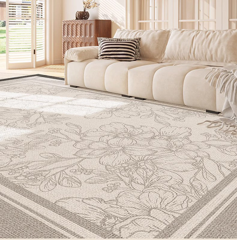 Modern Abstract Area Rugs with Floral & Geometric Patterns - Non-Slip Contemporary Carpet for Living Room, Bedroom, Office - Soft & Durable Home Decor for Cozy Spaces
